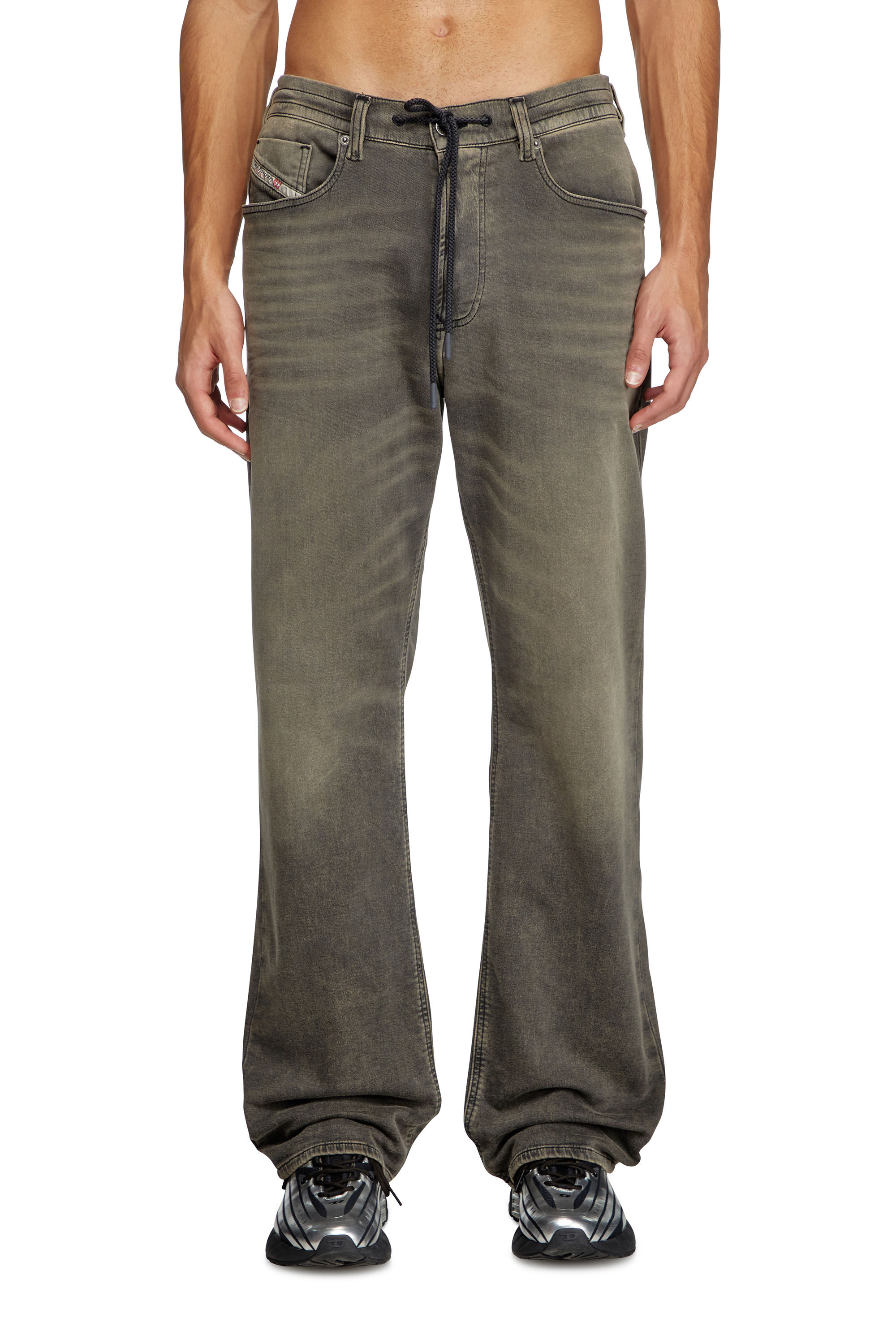 Diesel - Man's Relaxed 2080 D-Reel Joggjeans® 068PD, Light Grey - 3