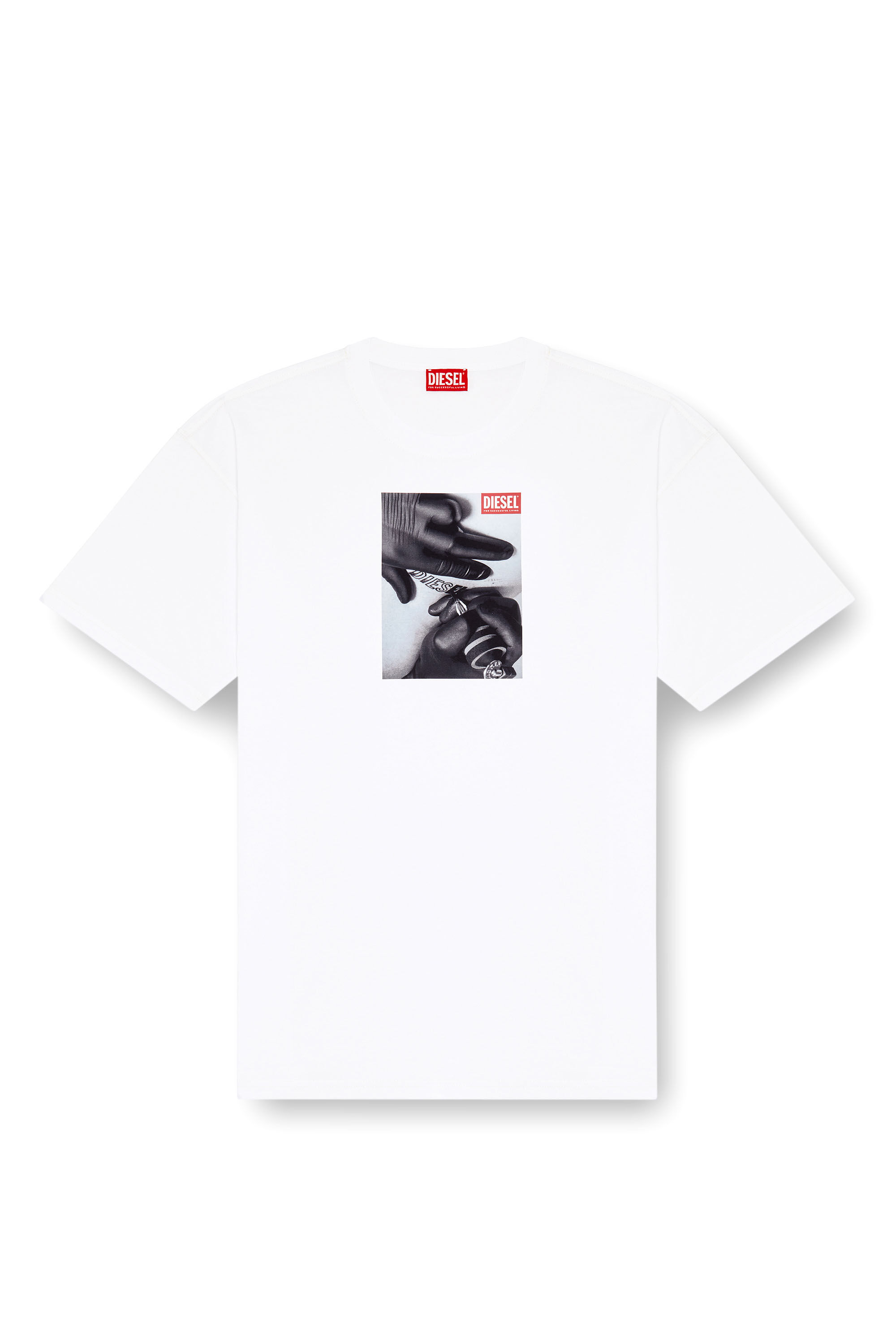 Diesel - T-BOXT-K4, Camiseta con estampado de tatuaje Hombre in Blanco - 2