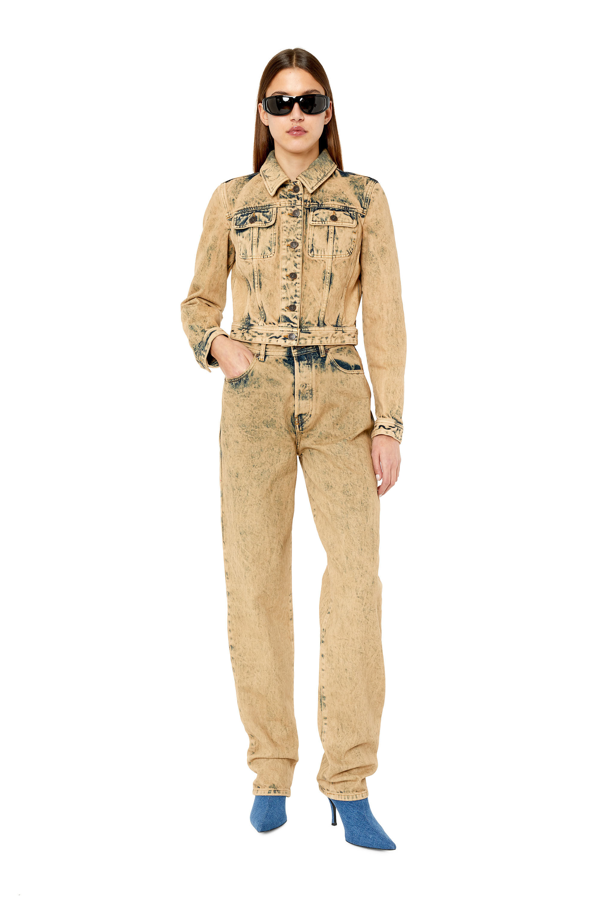 1956 D Tulip Woman straight Colored Jeans Diesel