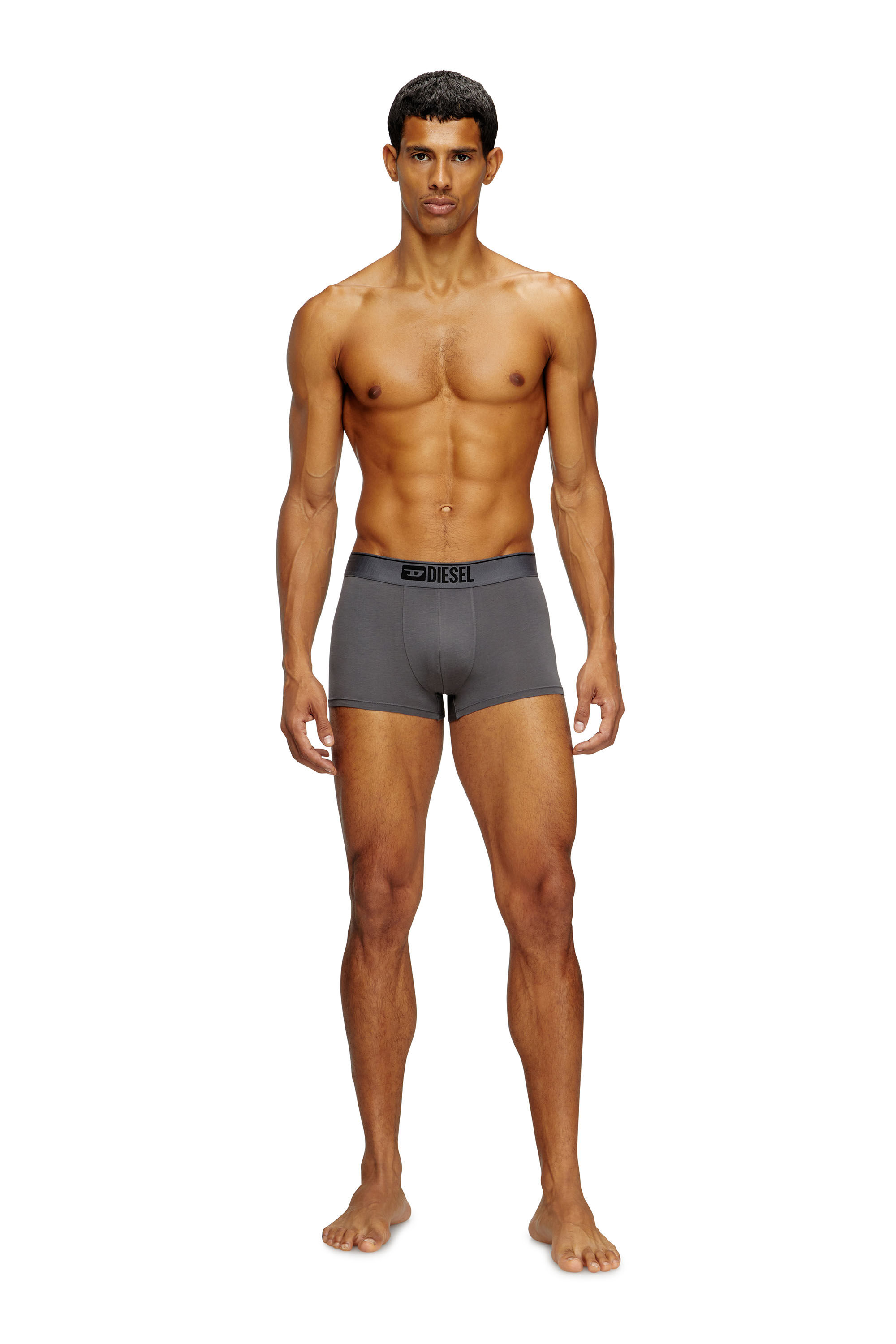 Diesel - UMBX-DAMIENTHREEPACK, Man's Three-pack of plain boxer in Black/Grey - 2