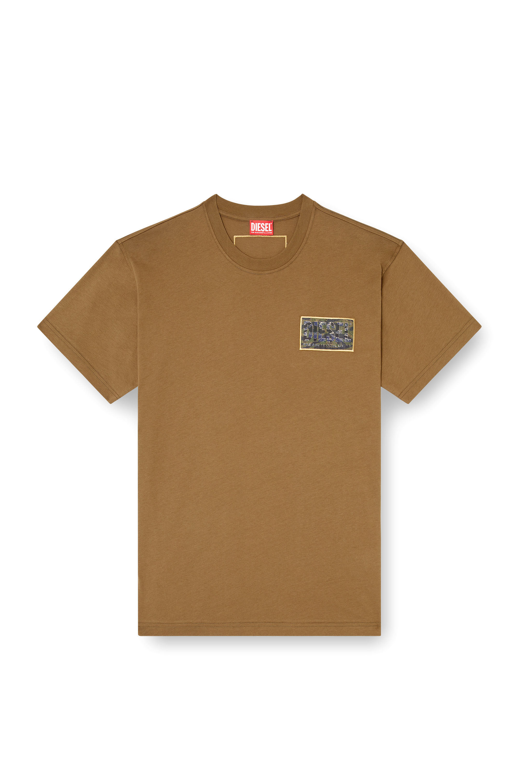 Diesel - T-NORM-T3, Camiseta con parche del logotipo de camuflaje Hombre in Verde - 2