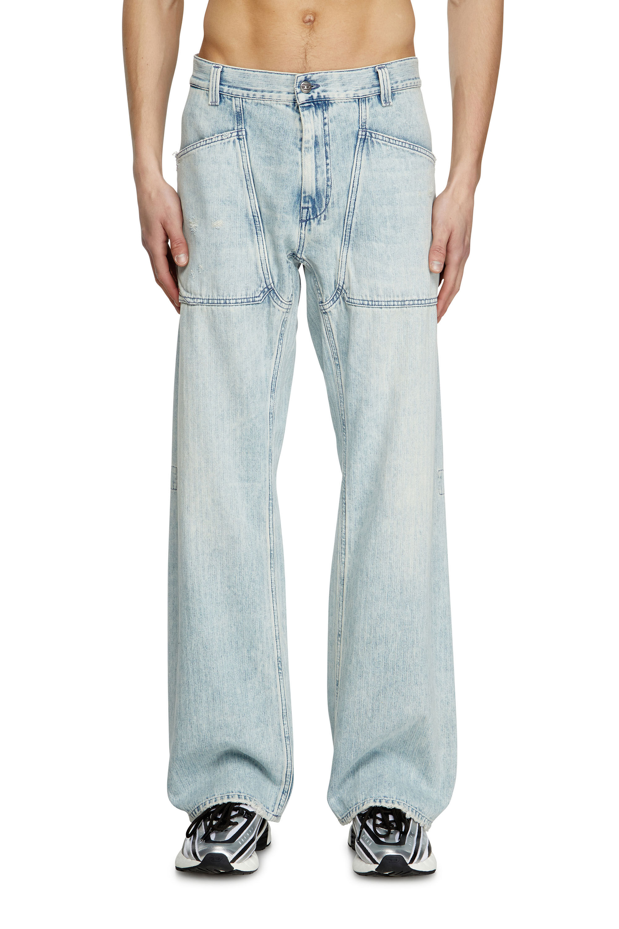 Men's Relaxed Jeans | Light Blue | Diesel D-Zeta