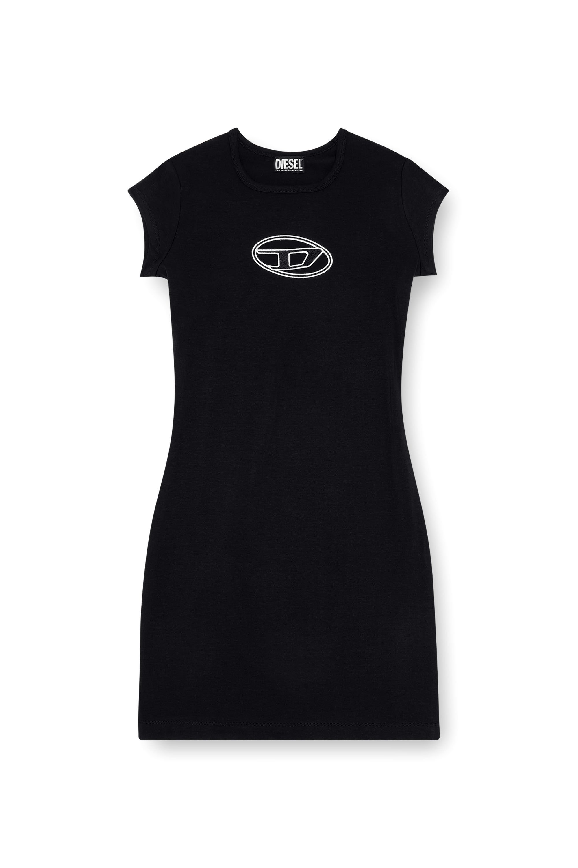 Diesel - D-ANGIEL, Woman's Short dress in Black/White - 2