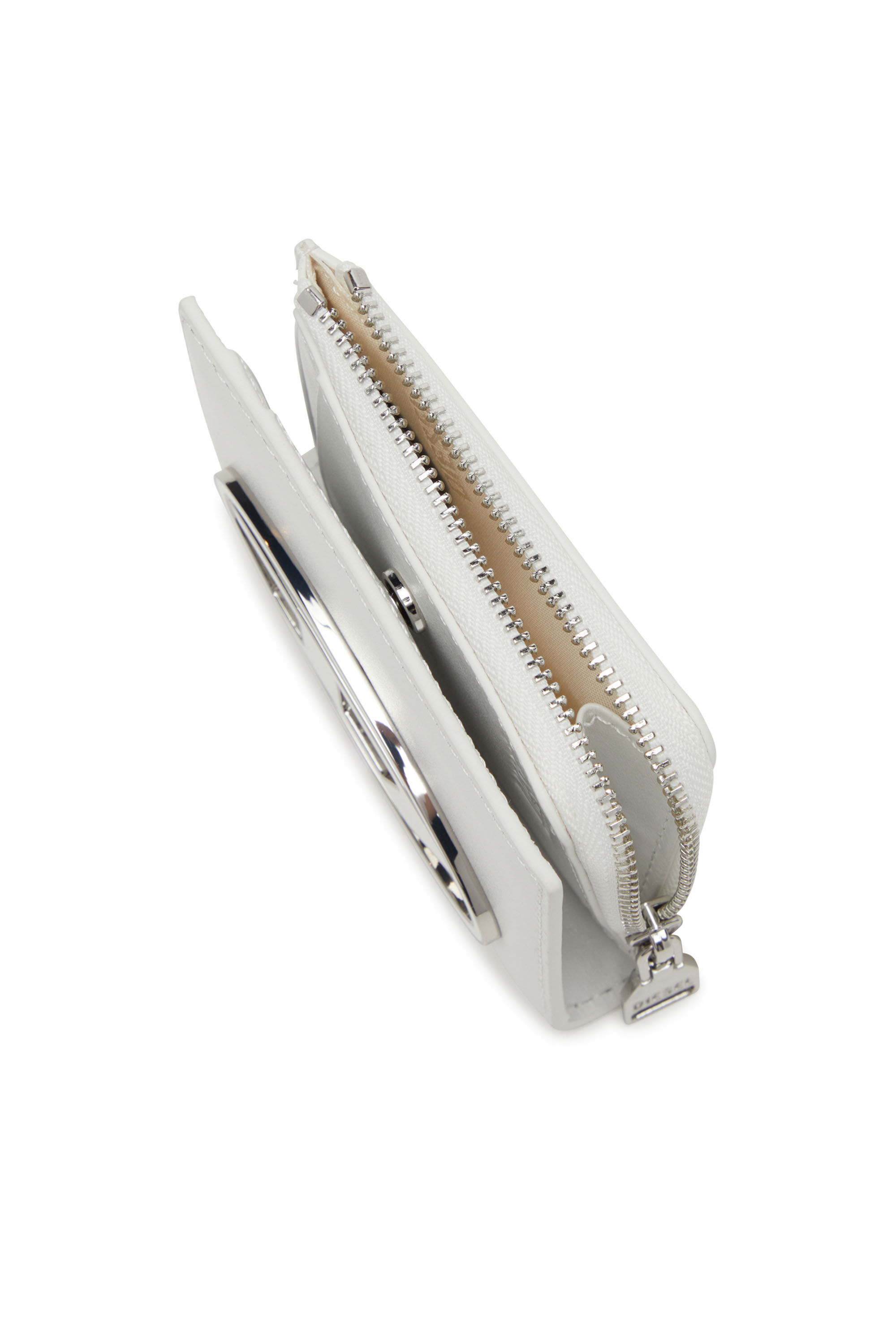 Women s Bi fold card holder in nappa leather White Diesel