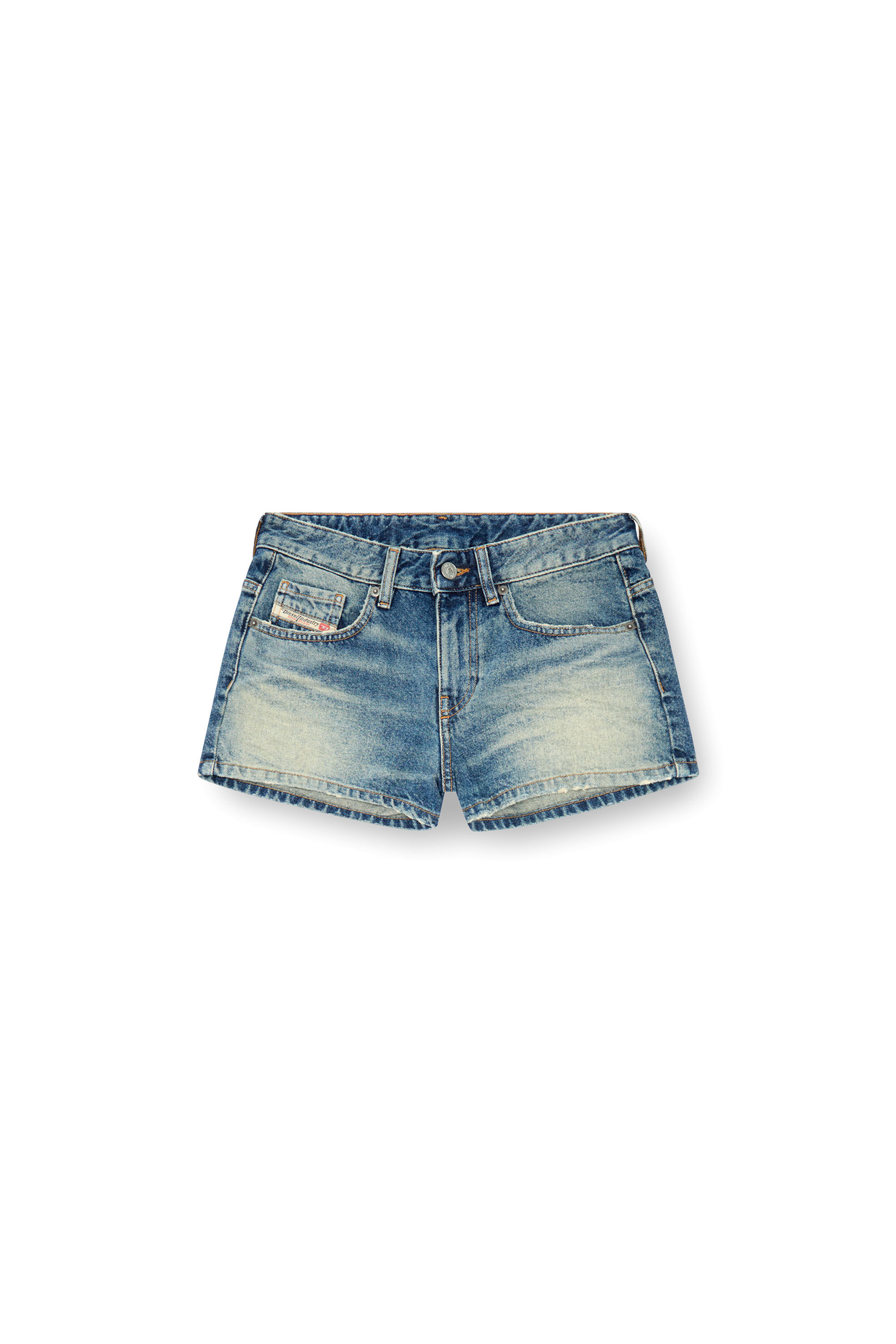 Diesel - DE-YUBA, Mujer Pantalones cortos en denim in Azul marino - Image 2
