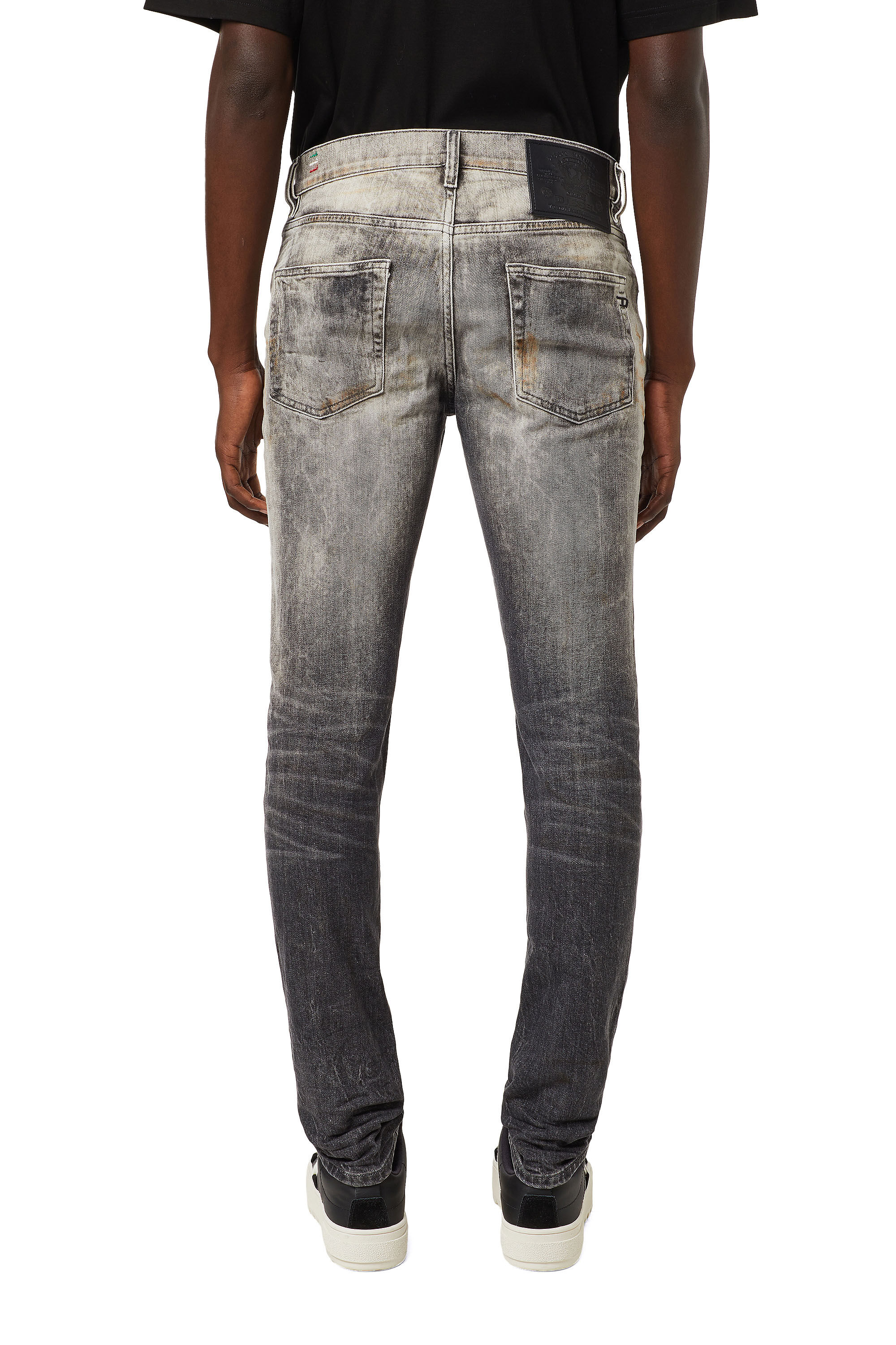 Diesel - Slim Jeans 2019 D-Strukt 09A83, Negro/Gris oscuro - Image 4