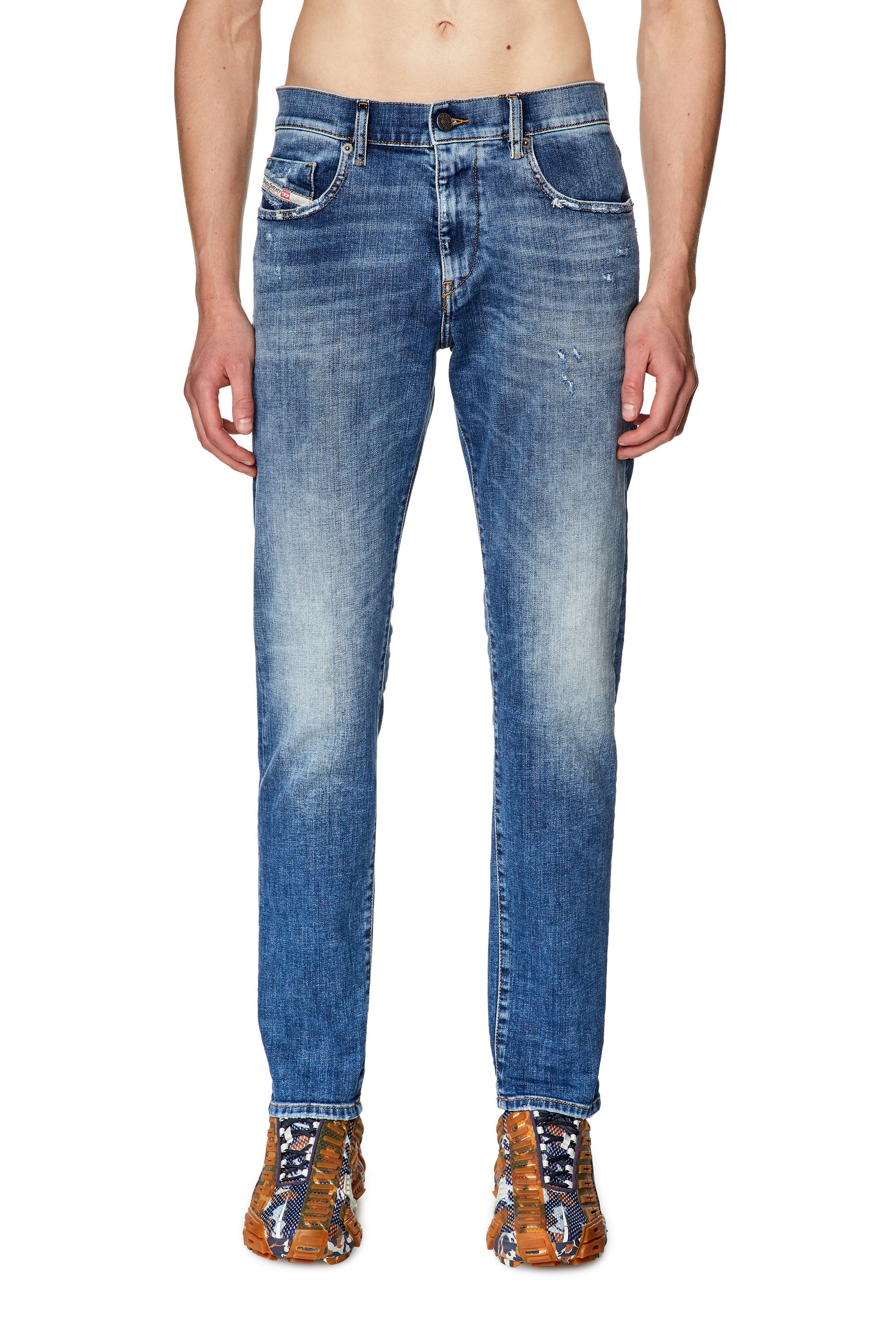 Diesel - Slim Jeans 2019 D-Strukt 09G32, Azul medio - Image 3
