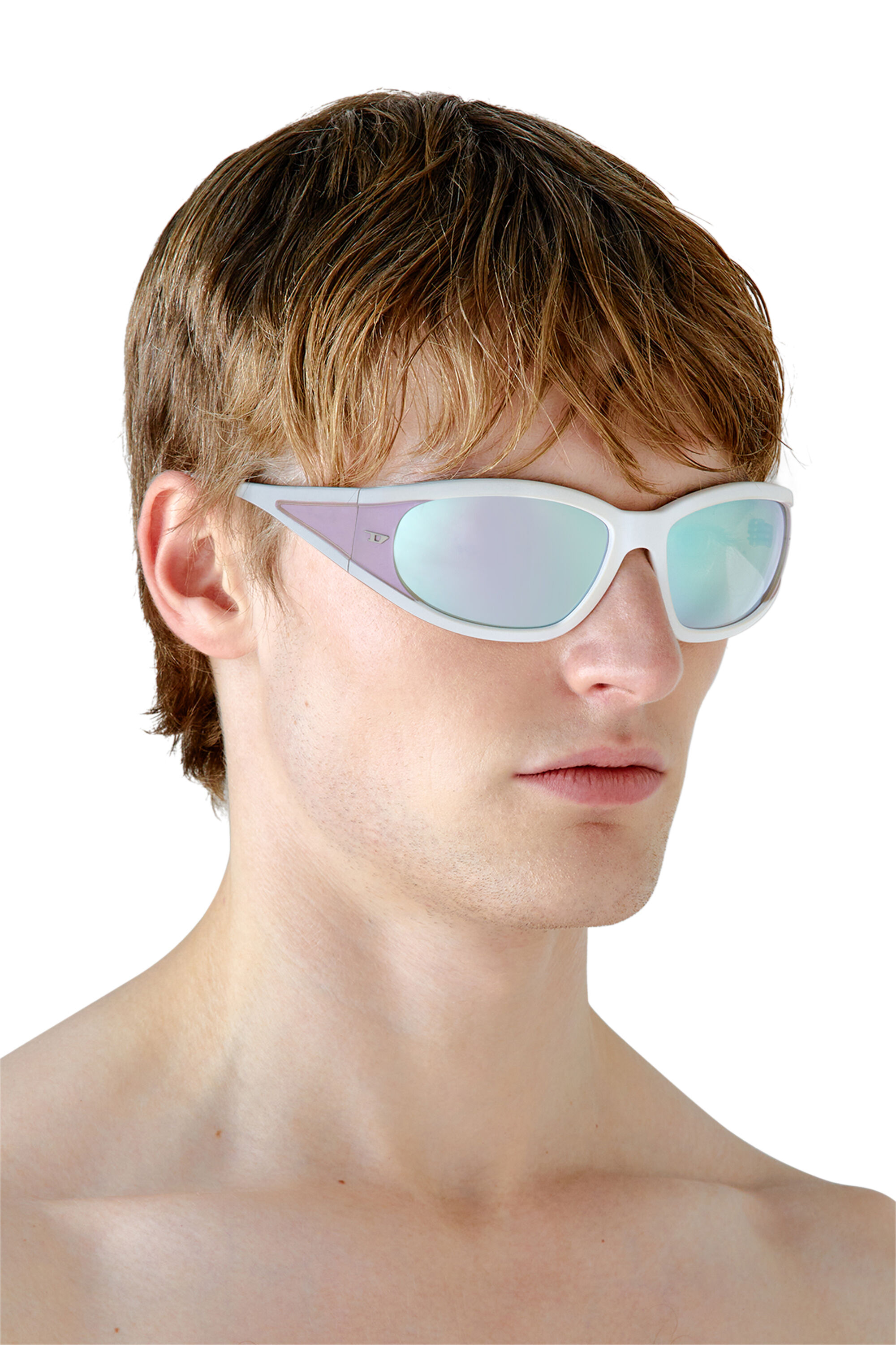 Diesel - 0DL3002, Gafas de sol rectangulares en acetato Unisex in Bubble - 4