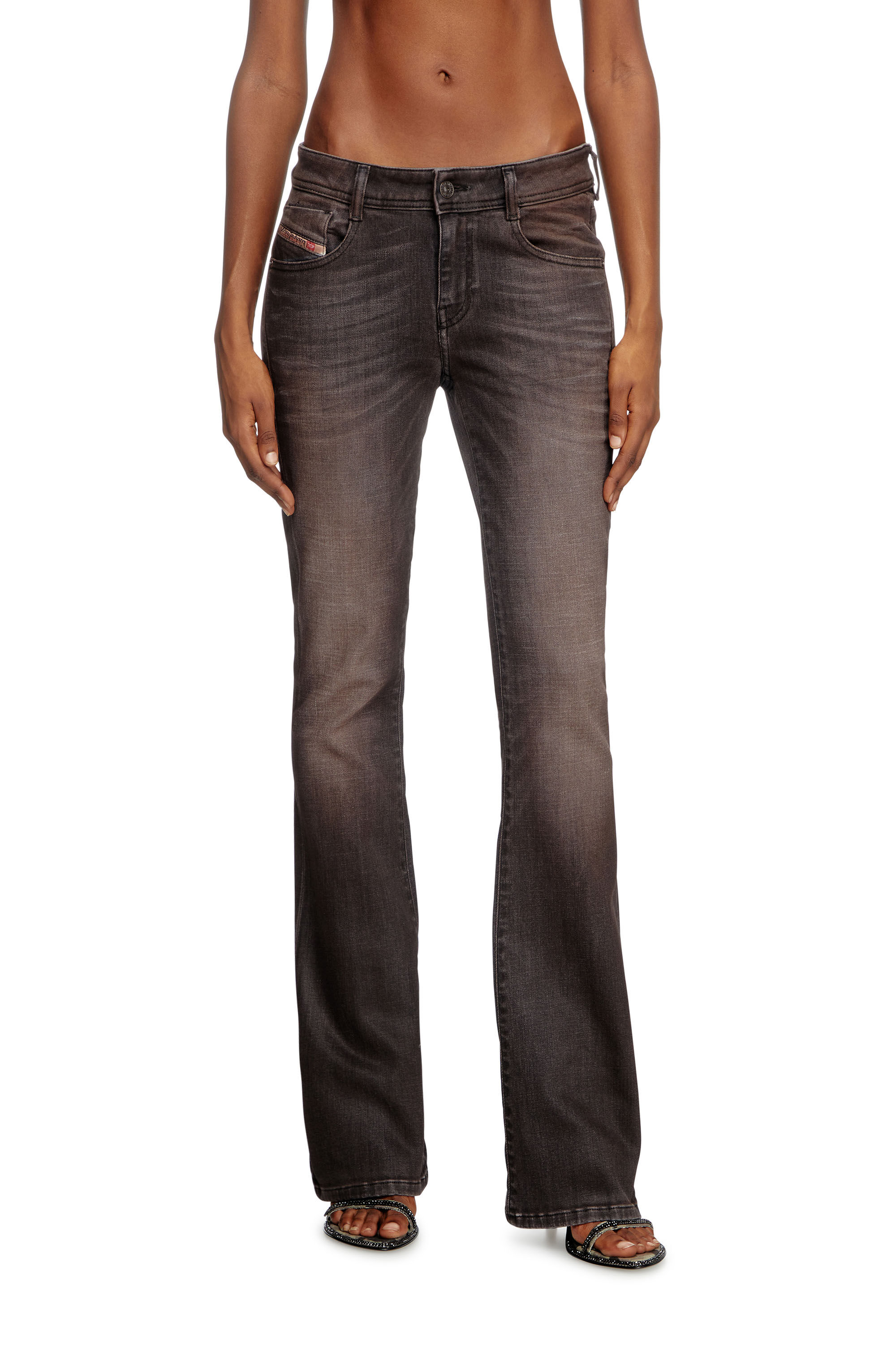 Women's Bootcut Jeans | Black/Dark grey | Diesel 1969 D-Ebbey