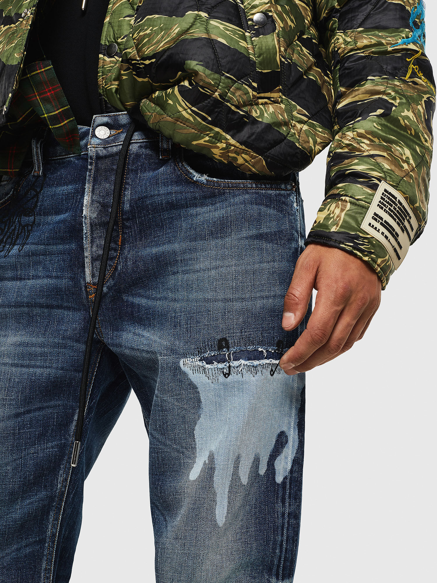 D KODECK SP1 0091P Men Straight Dark blue Jeans Diesel