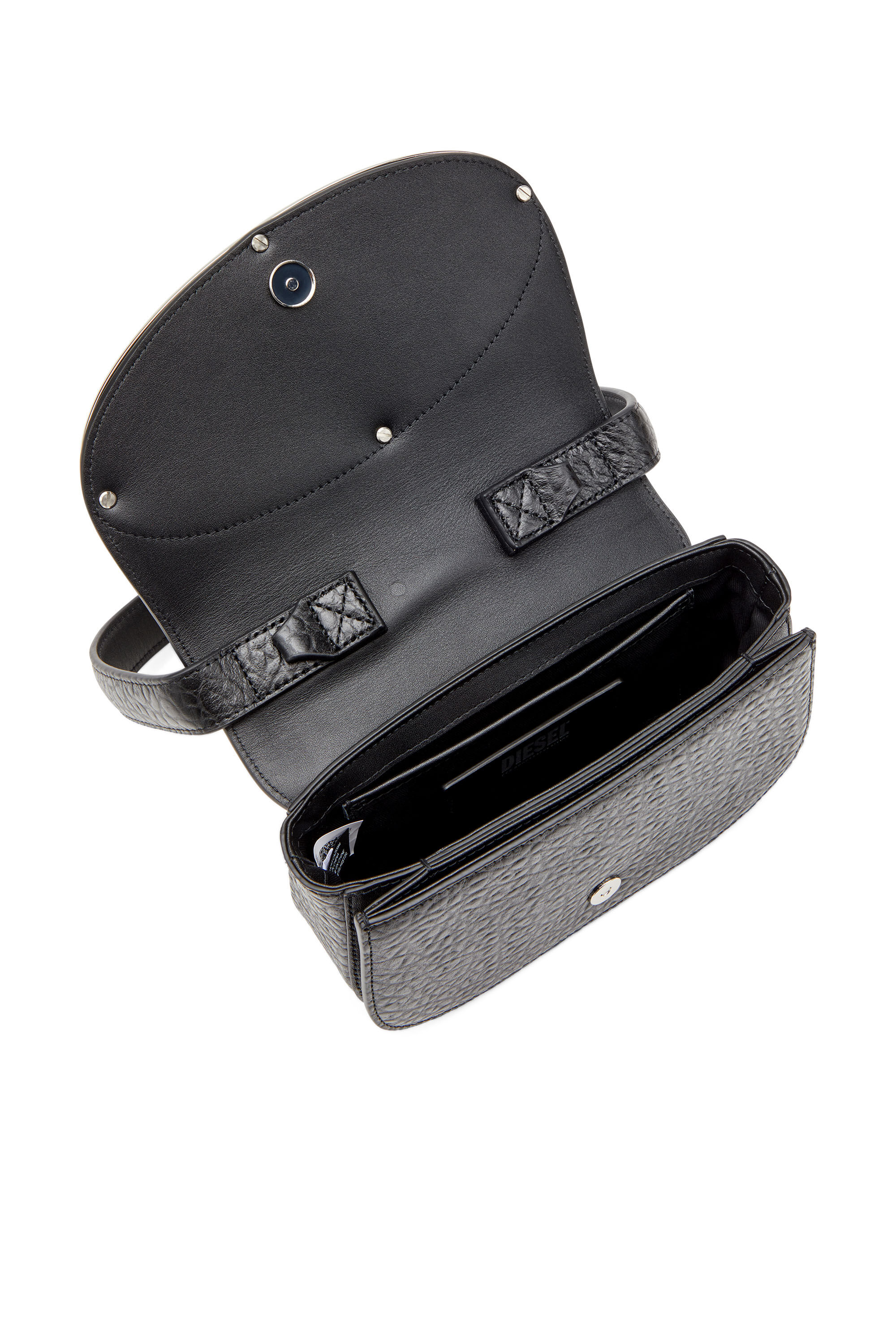 Diesel - 1DR, Woman's 1DR - Iconic shoulder bag in bubble leather in Black - 4