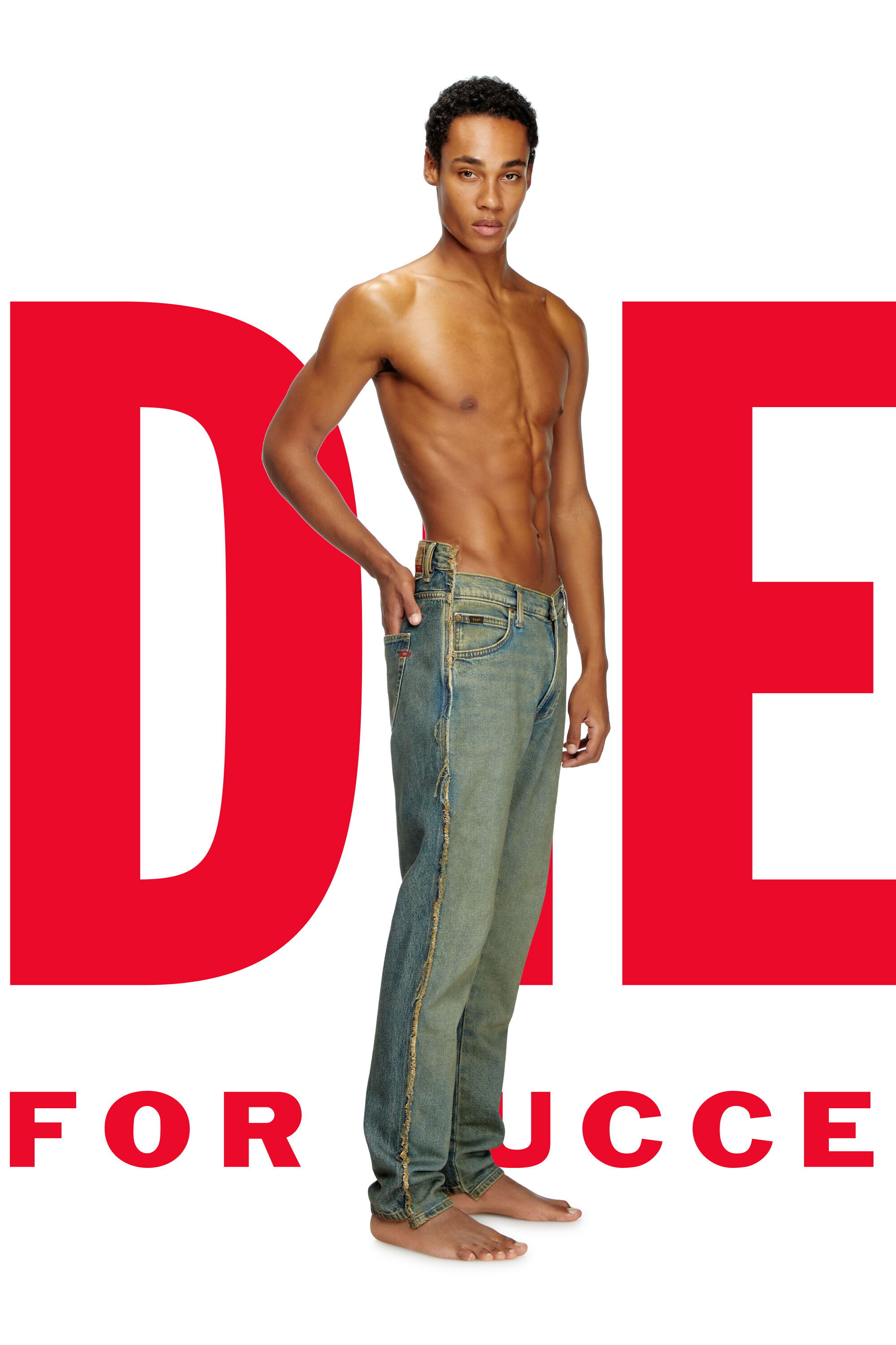 Diesel - Regular Jeans Dieseloves 04 09M98 Hombre, Azul Oscuro - 1