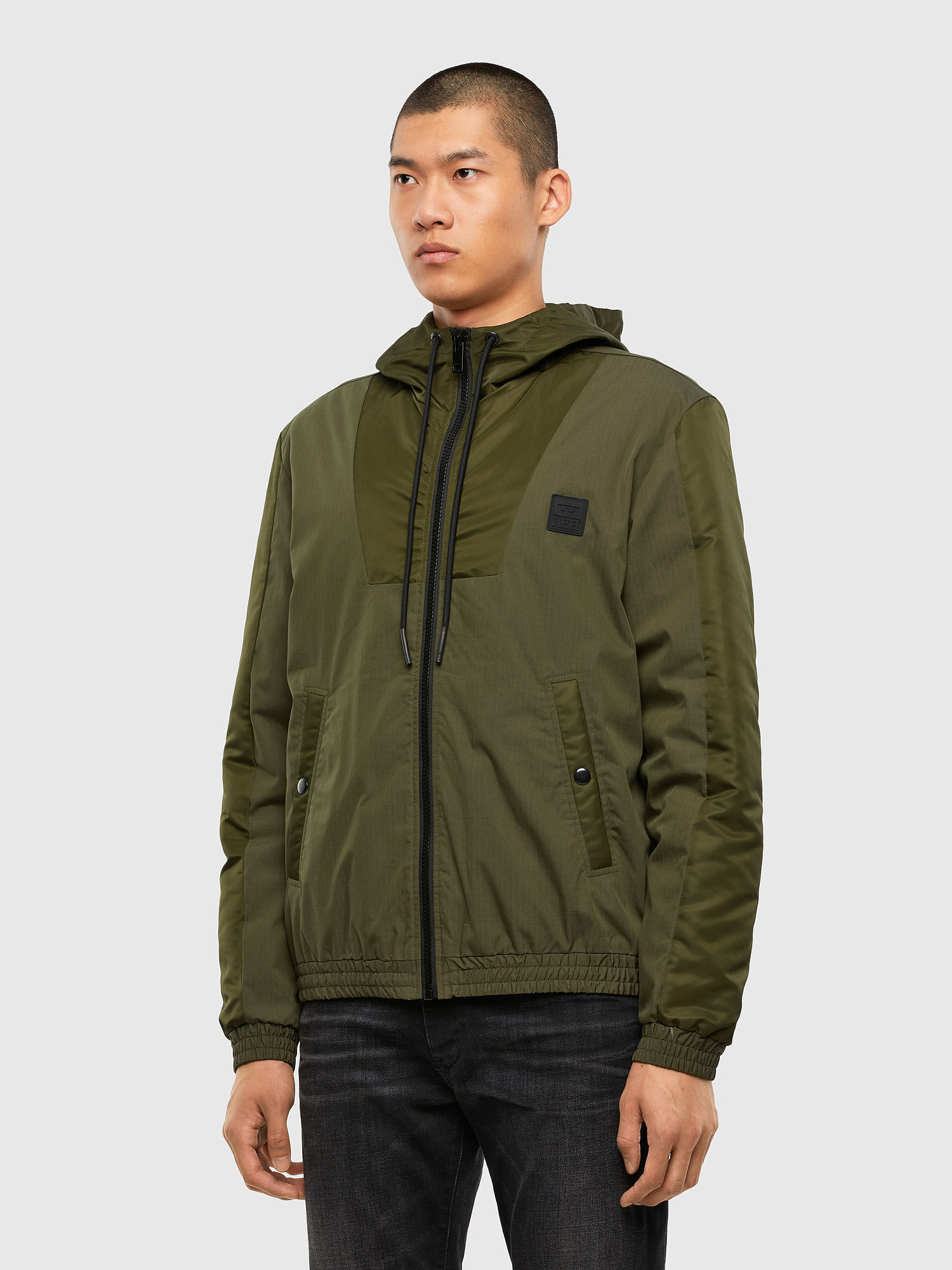 J CARSON KA Man Padded jacket in ripstop and satin Diesel