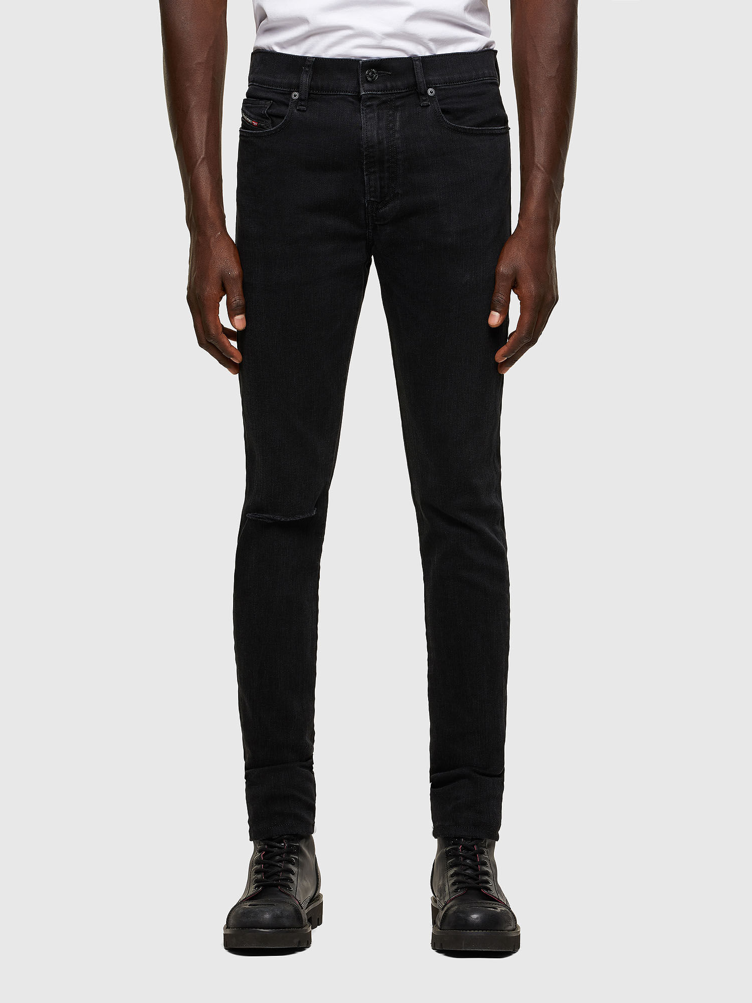 Diesel - D-Amny Skinny Jeans 084ZN, Black/Dark Grey - Image 2
