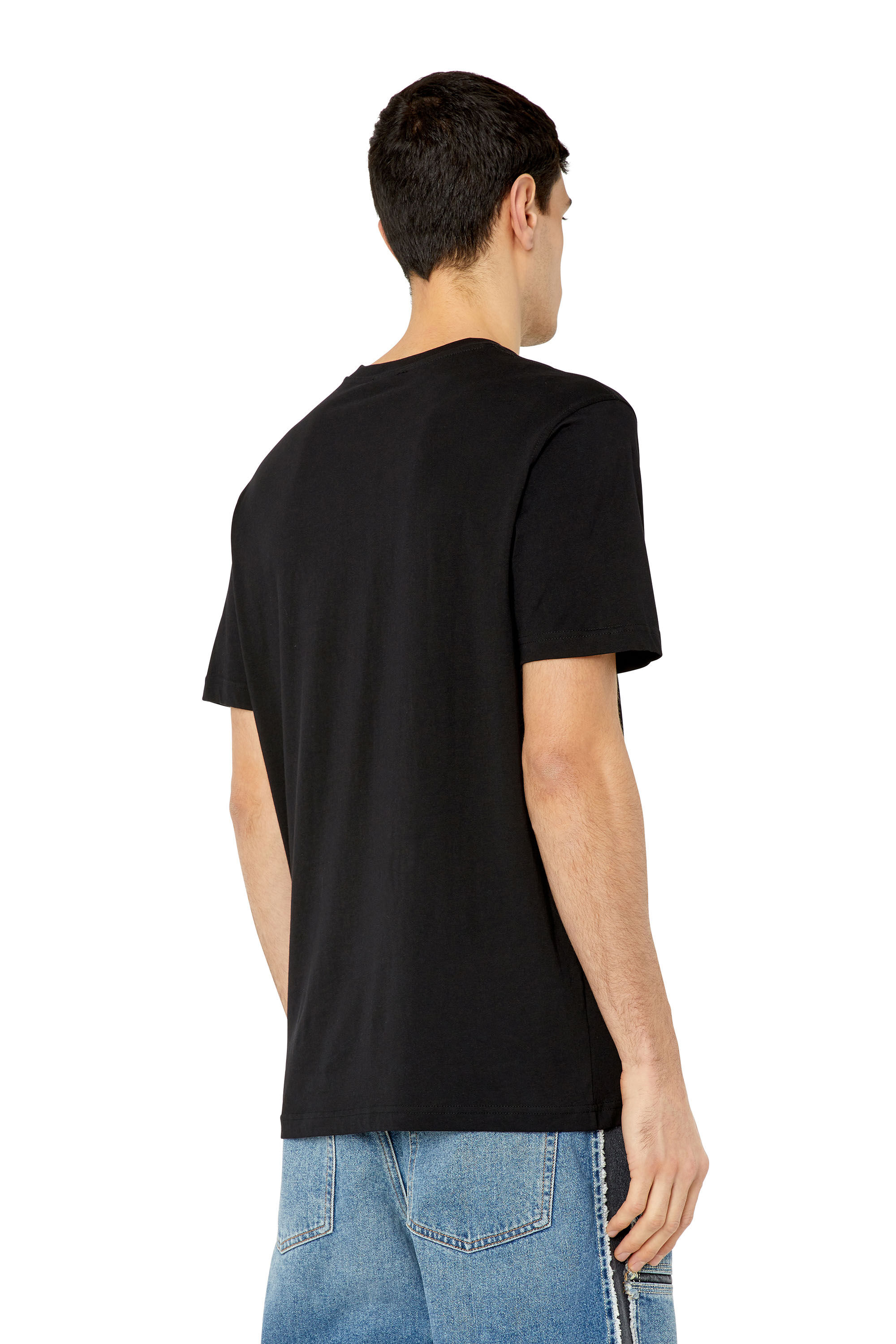 Diesel - T-JUST-G23, Man's T-shirt with puff Diesel logo in Black - 5