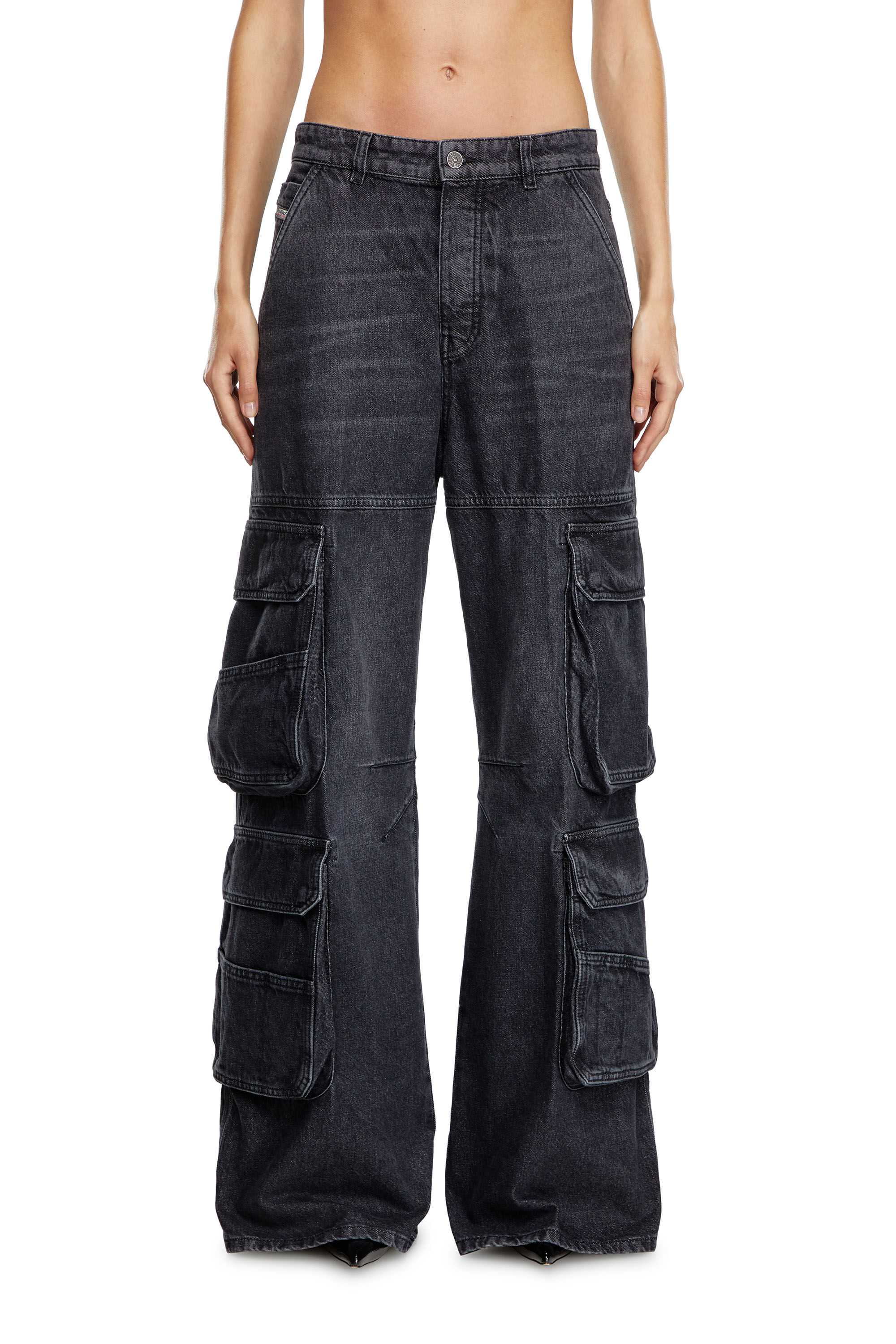 Diesel - Straight Jeans 1996 D-Sire 0HLAA, Mujer Straight Jeans - 1996 D-Sire in Negro - Image 3