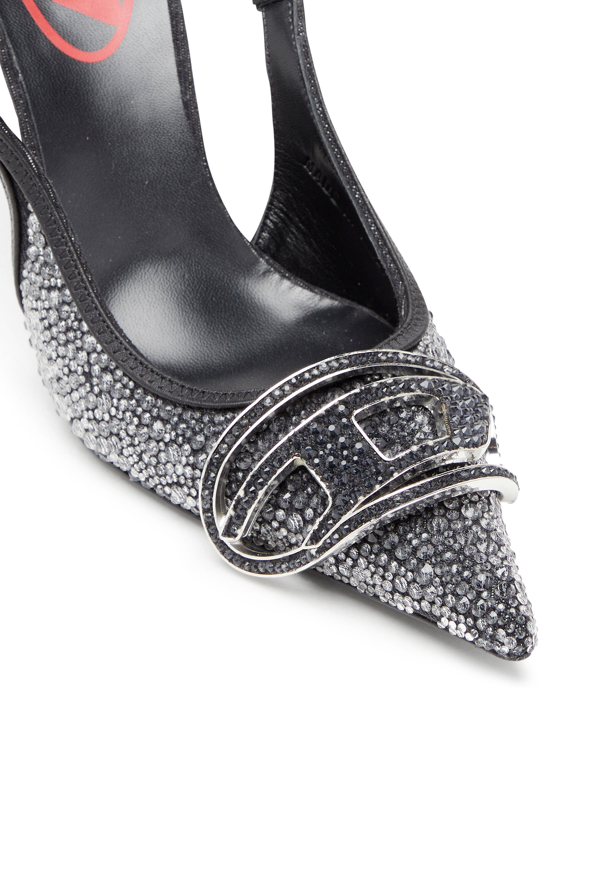 Women's D-Venus-Slingback in rhinestone denim | Black | Diesel