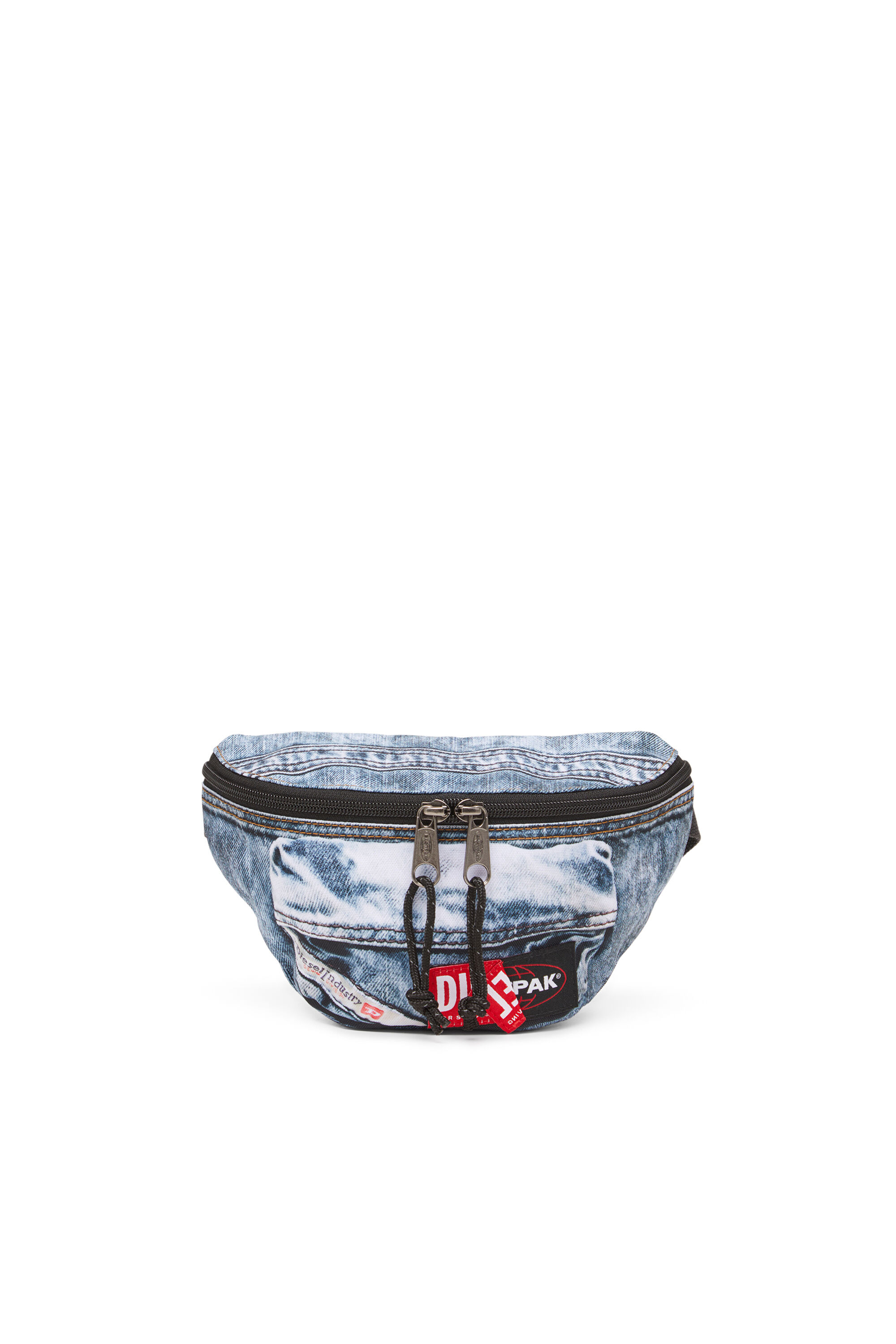Diesel - DIESEL SPRINGER, Riñonera en denim trampantojo Unisex in Azul marino - 1