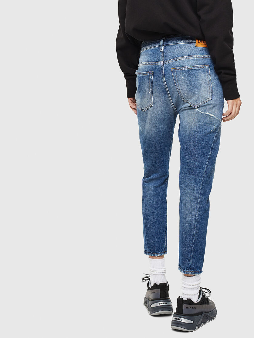 Fayza 0097b Woman Boyfriend Medium Blue Jeans Diesel