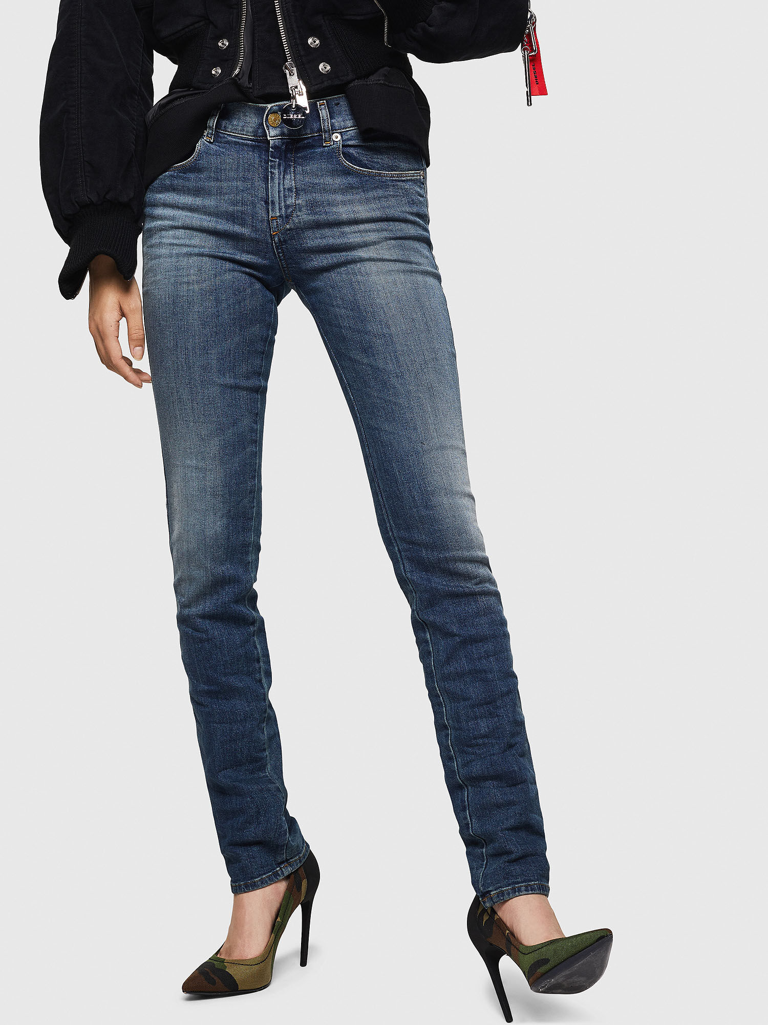 SANDY Women: Straight Medium blue Jeans Diesel