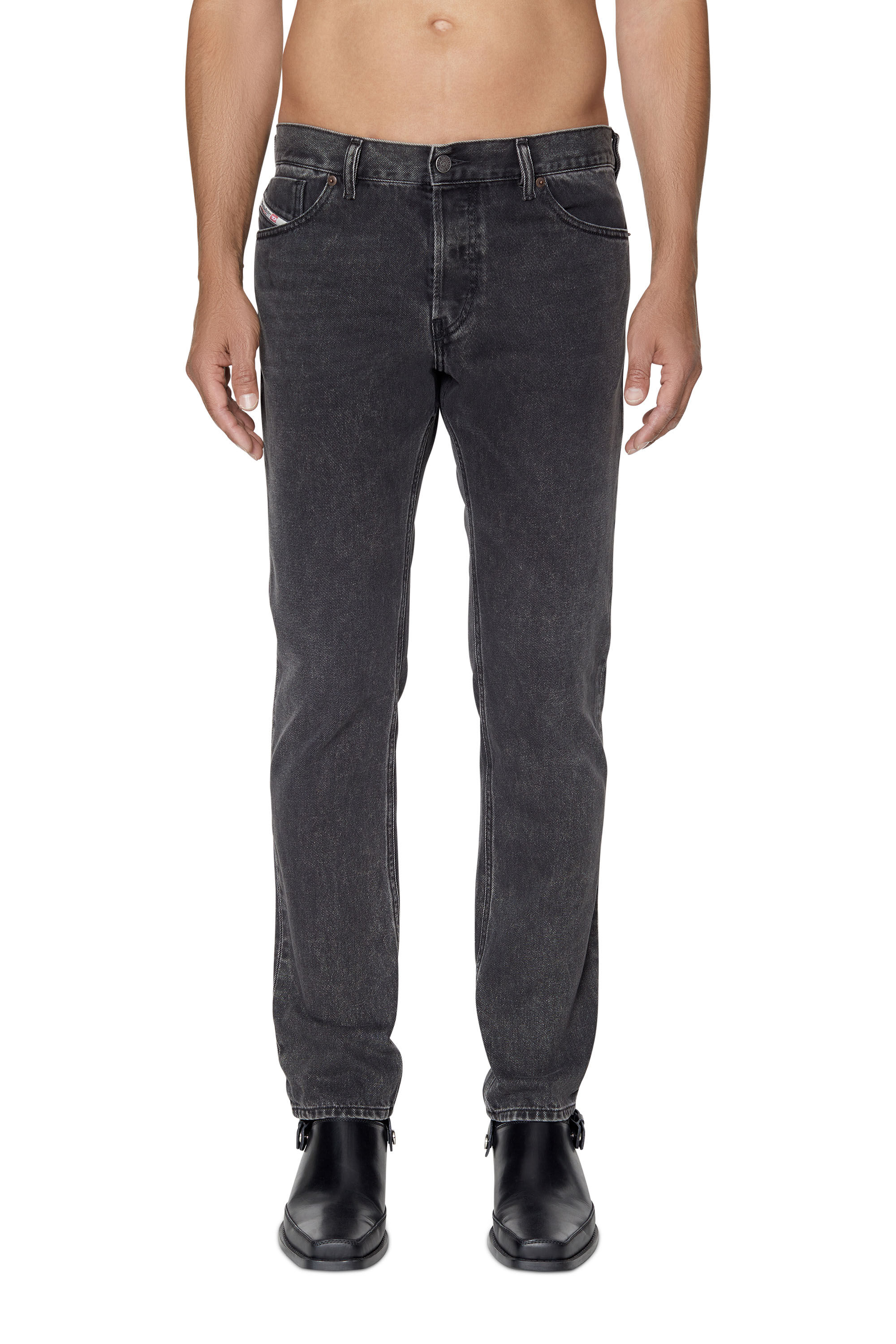 Diesel - 1995 D-Sark 09B87 Straight Jeans, Negro/Gris oscuro - Image 3