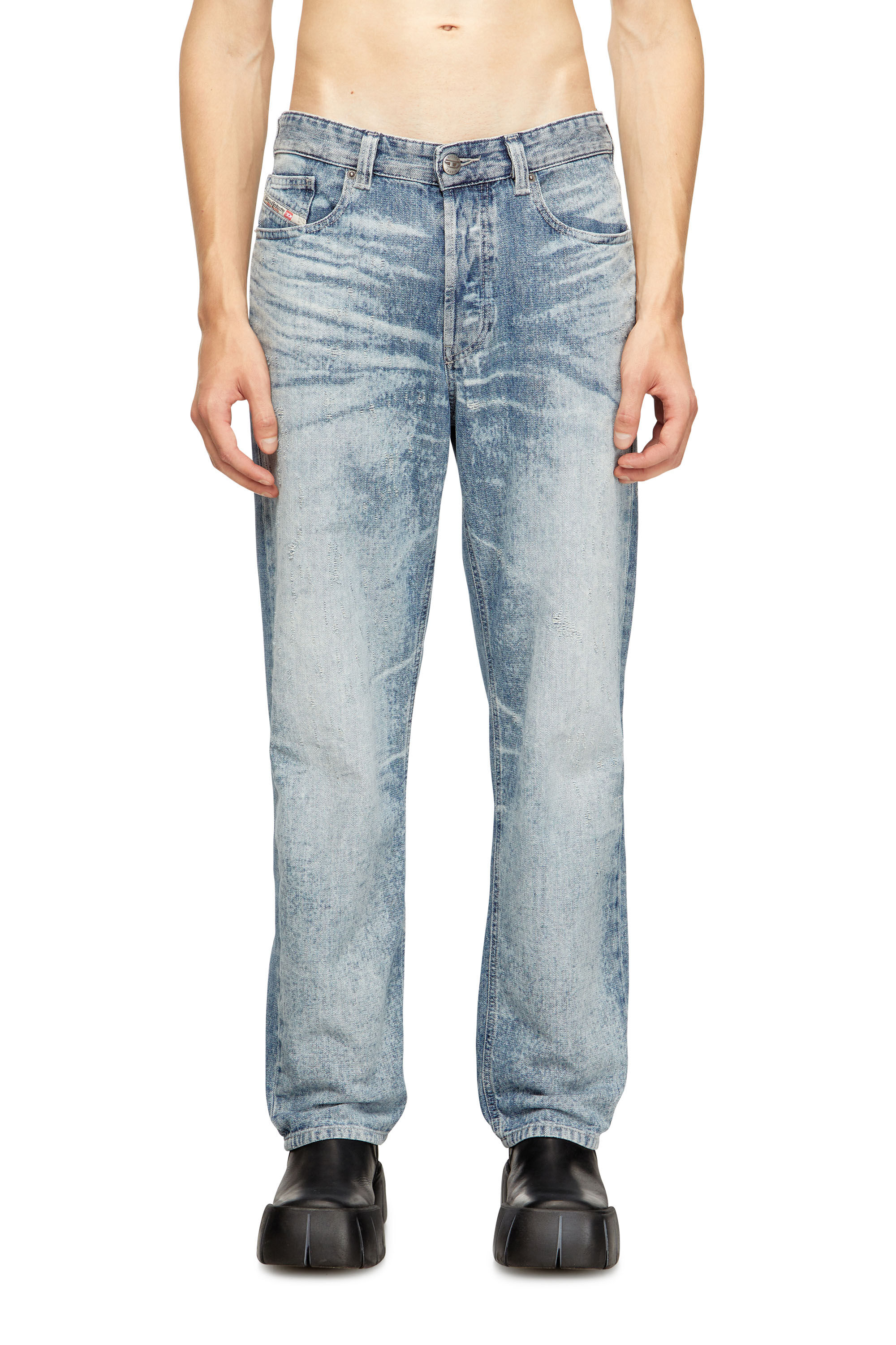 Diesel - Regular Jeans 2024 D-Macs 068TY Hombre, Azul Claro - 3