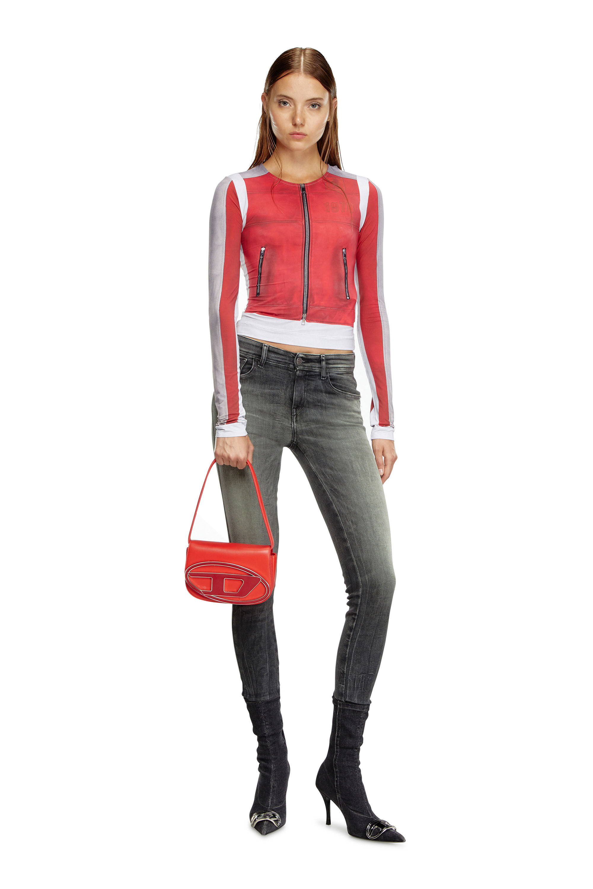 Women's 1DR-Iconic shoulder bag in nappa leather | Red | Diesel