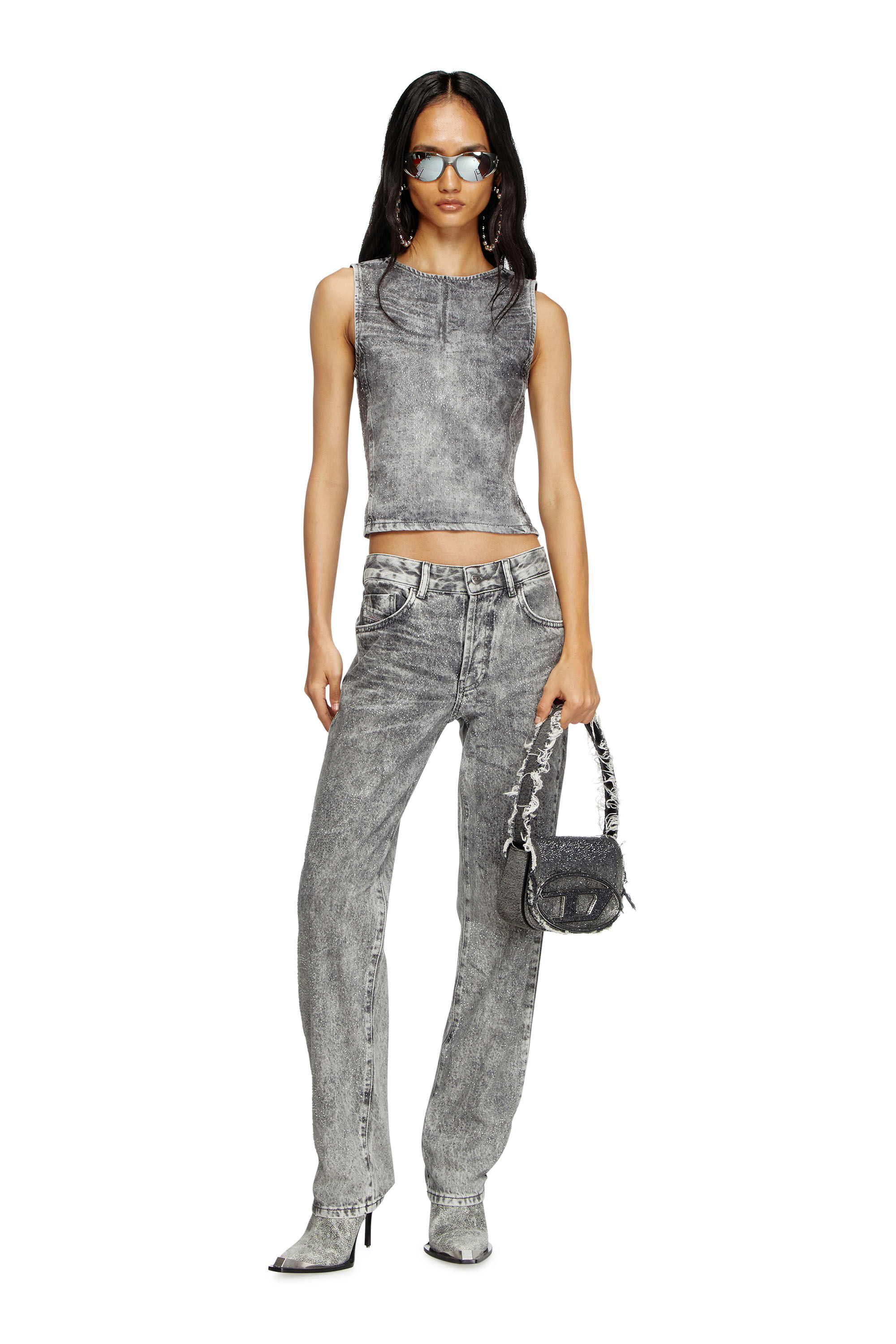 Women's Regular Jeans | Light Grey | Diesel 1989 D-Mine