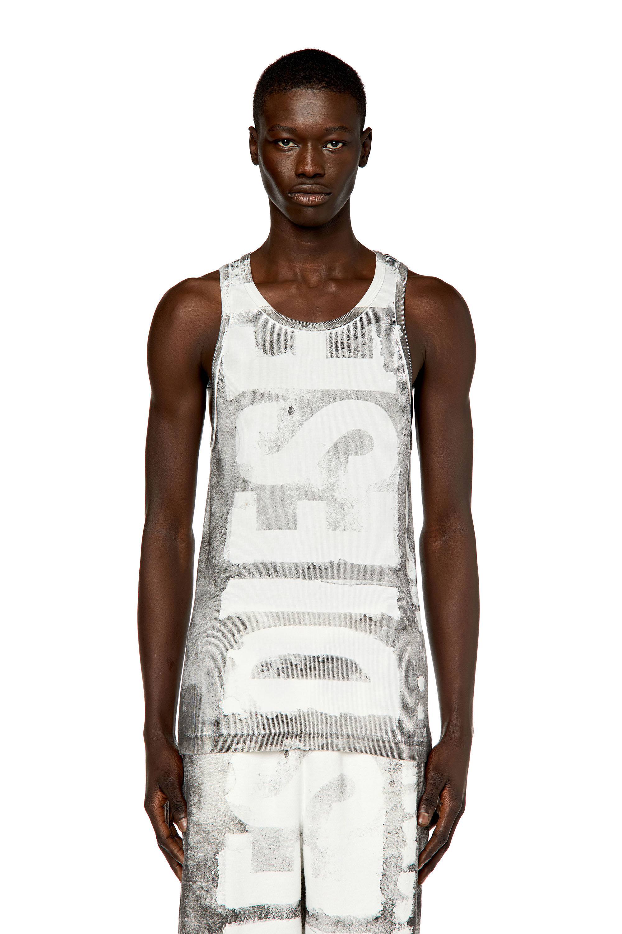 Diesel T-wisty-g1 tank top - Green - Men | A085930EFAL5BV