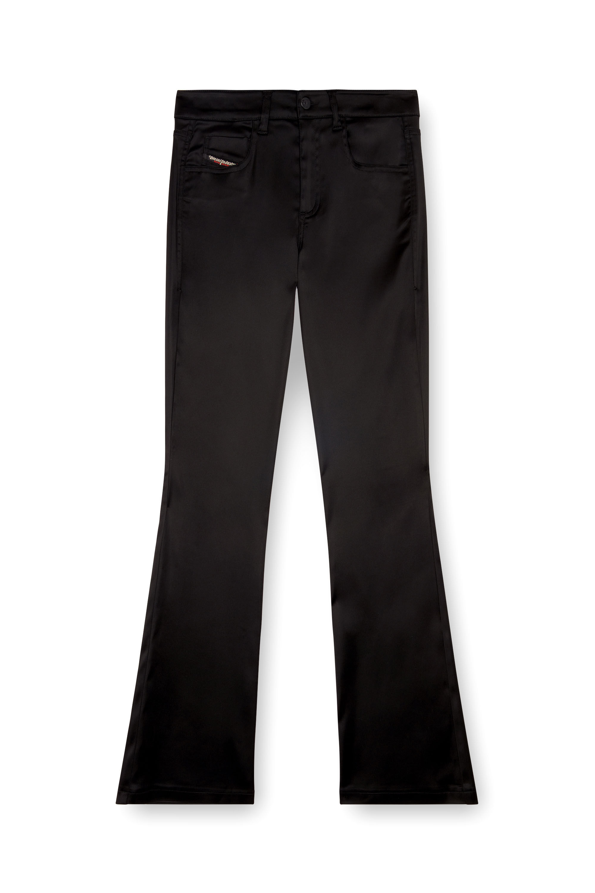 Women's 5-pocket pants in stretch satin | Black | Diesel