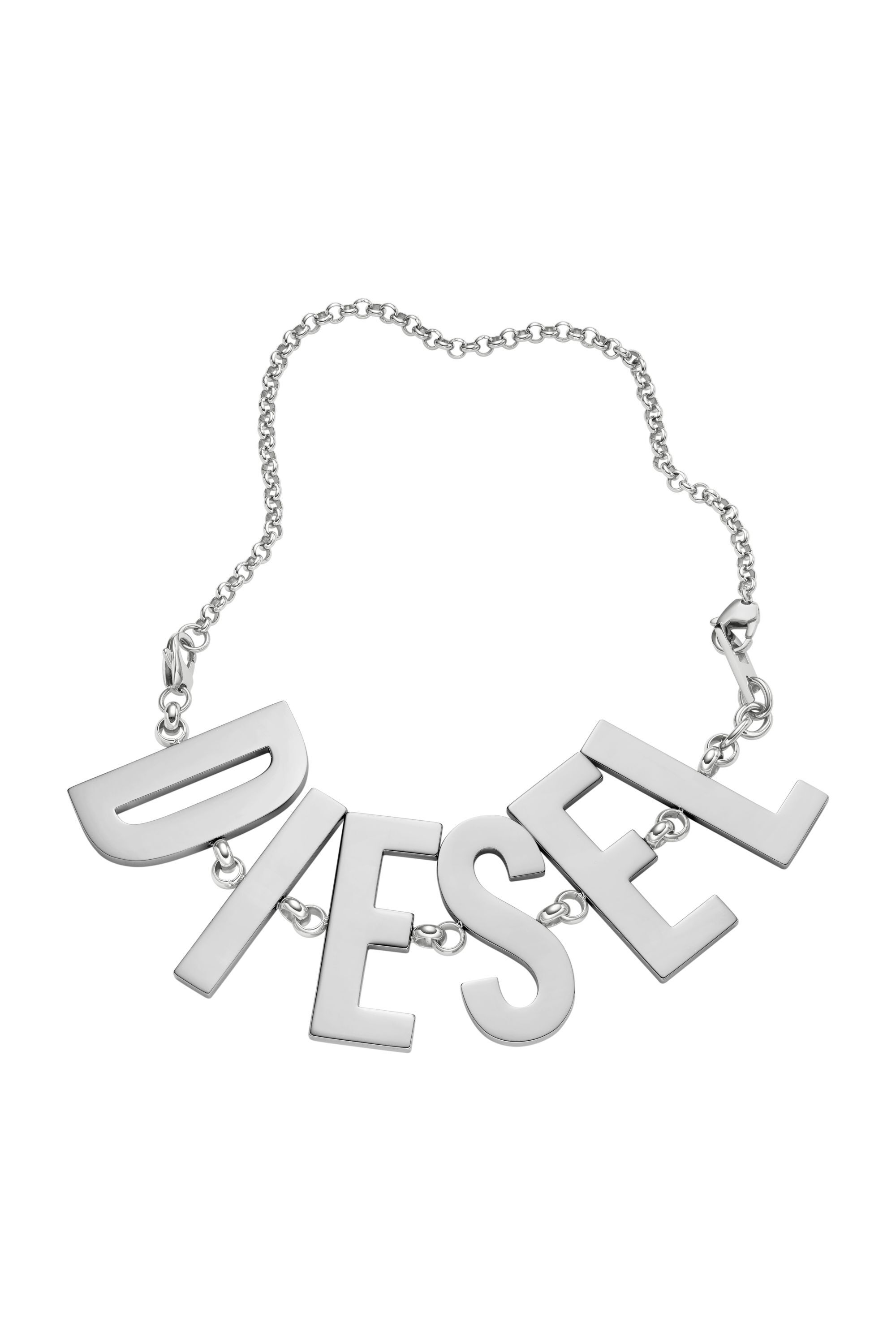 ☆DIESEL☆ logo tag pendant necklace DX1456710 Diesel Black Stainless Steel Dog Tag Necklace (Model
