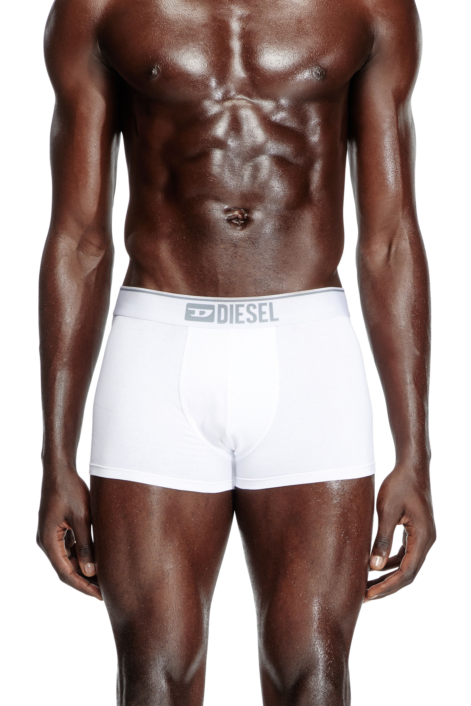 Diesel - UMBX-DAMIENTHREEPACK, Paquete de tres bóxers ajustados lisos Hombre in Blanco - 1