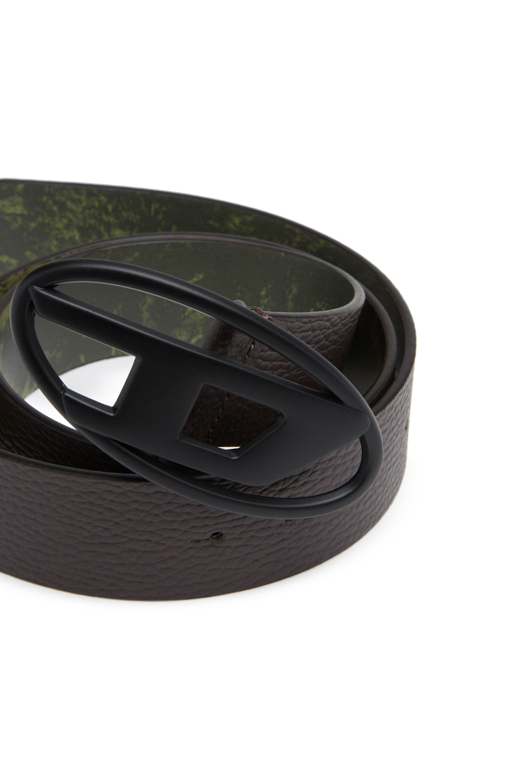Diesel - B-1DR REV, Cinturón reversible de cuero y PU Hombre in Negro - 3