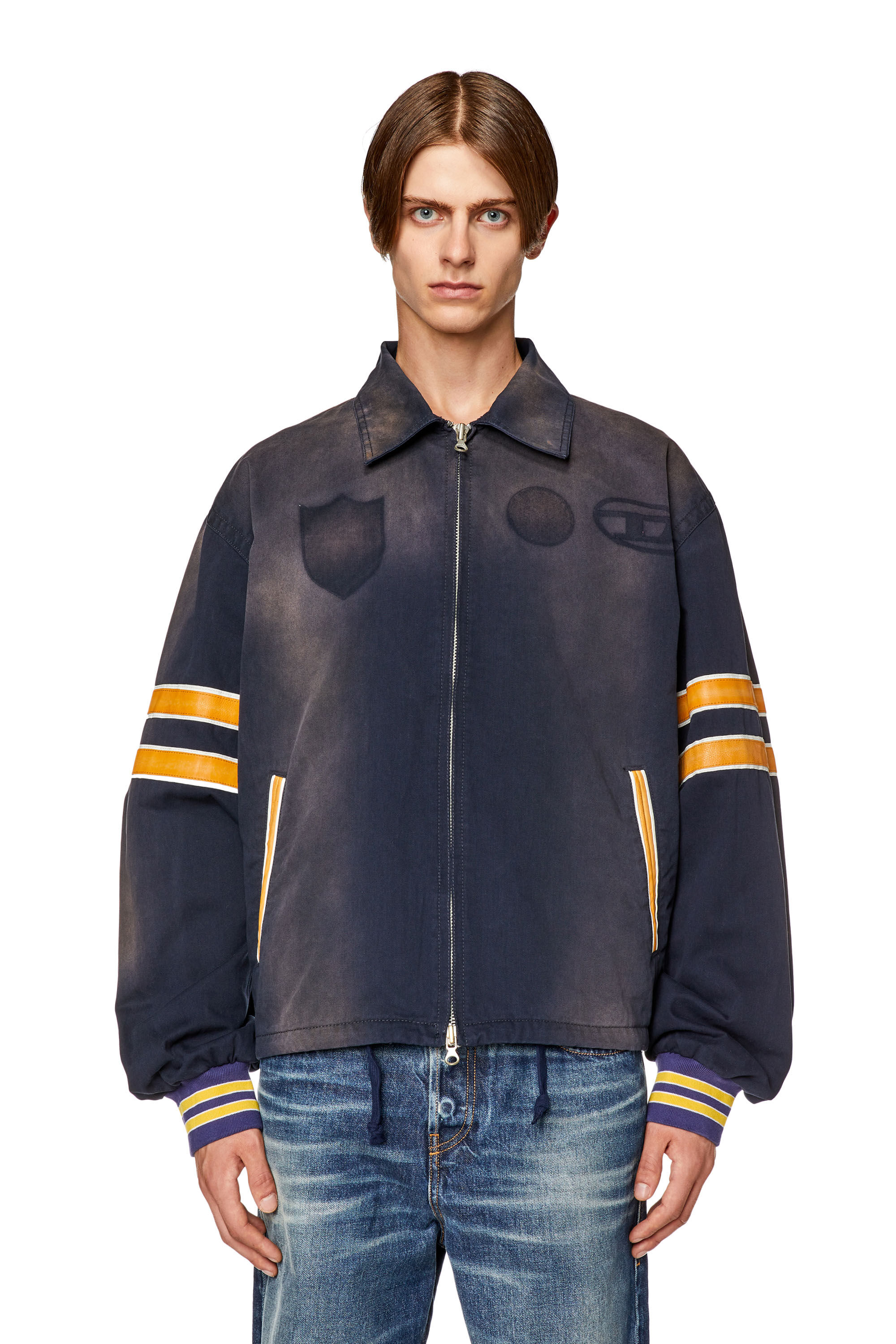 Men's Cotton jacket with vintage effects | Multicolor | Diesel