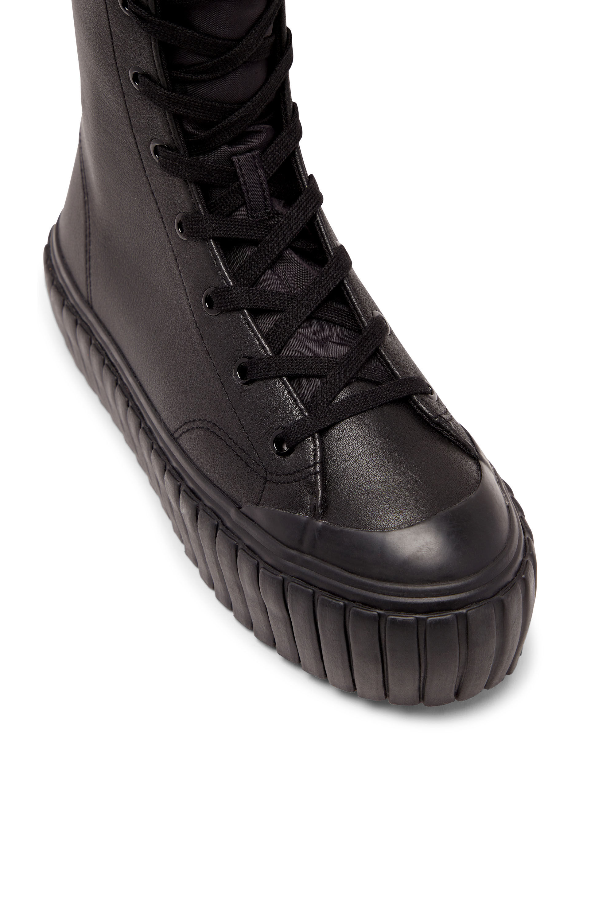 Women's S-Hanami BT W - Leather lace-up boots with flatform