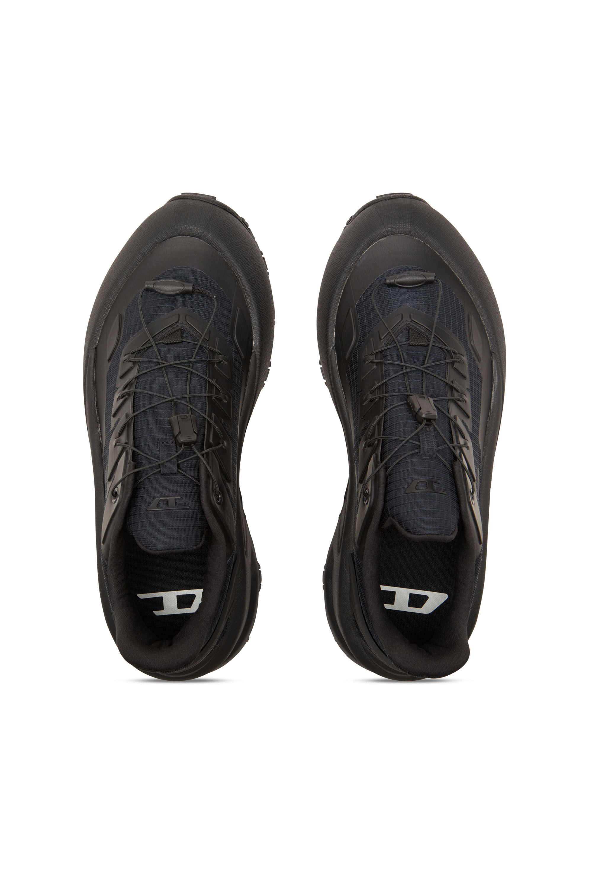 Diesel - D-CAGE RUNNER, D-Cage Runner-Deportivas de ripstop con ribetes de poliuretano termoplástico Hombre in Negro - 4