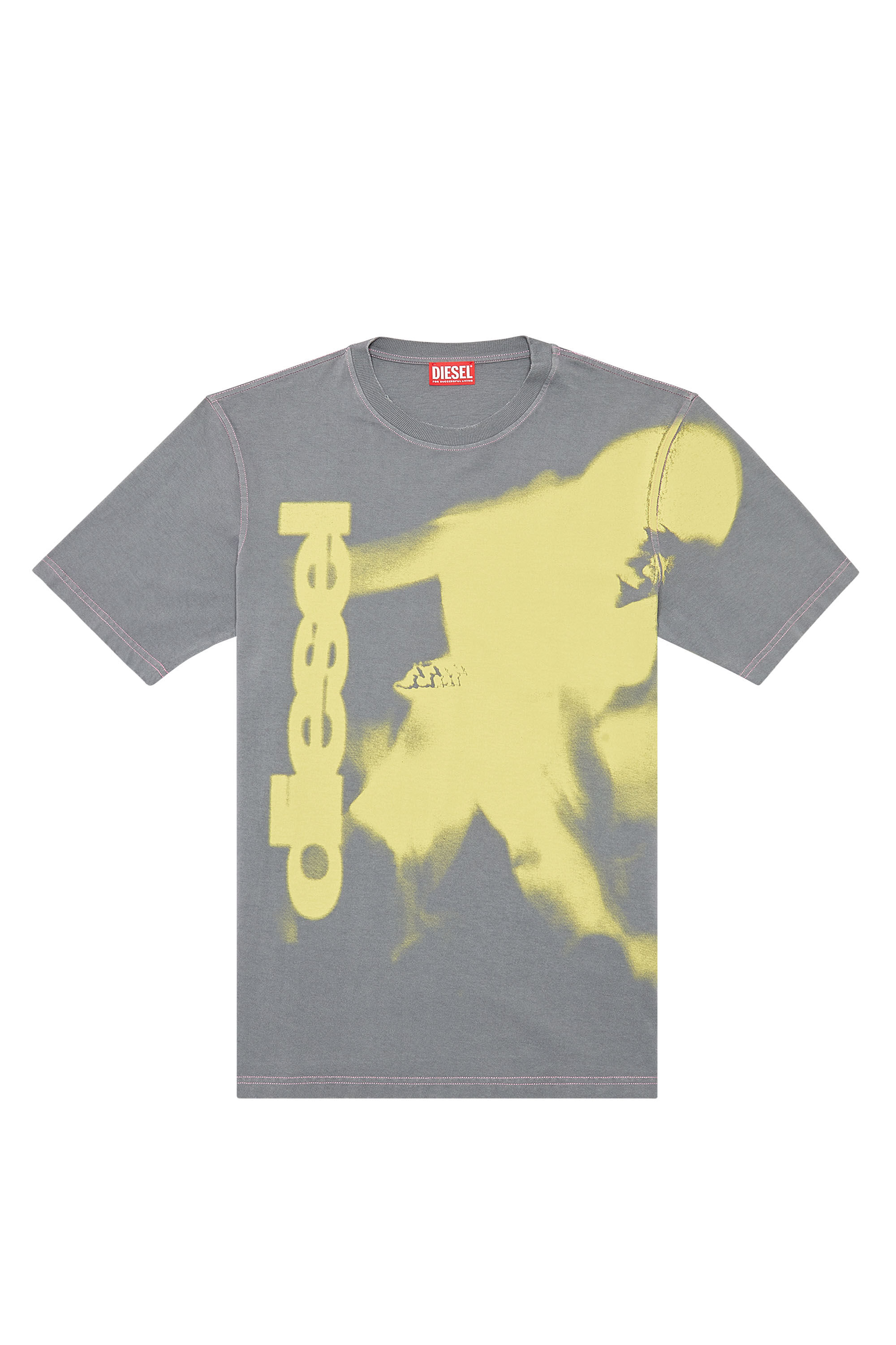 福袋 Men's T-shirt with smudged print | Grey | Diesel トップス