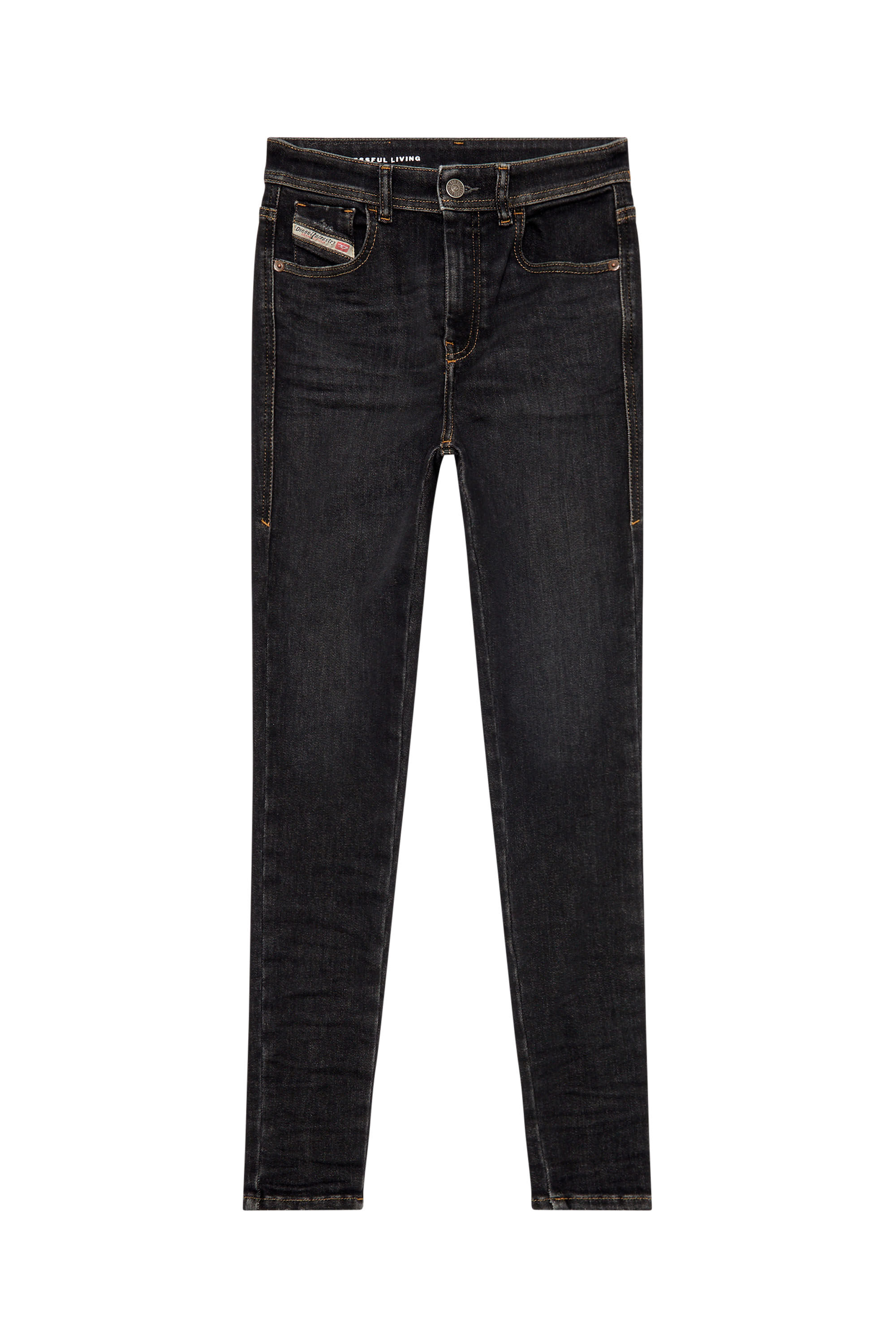 Women's Skinny Jeans | Black/Dark grey | Diesel 1984 Slandy-High