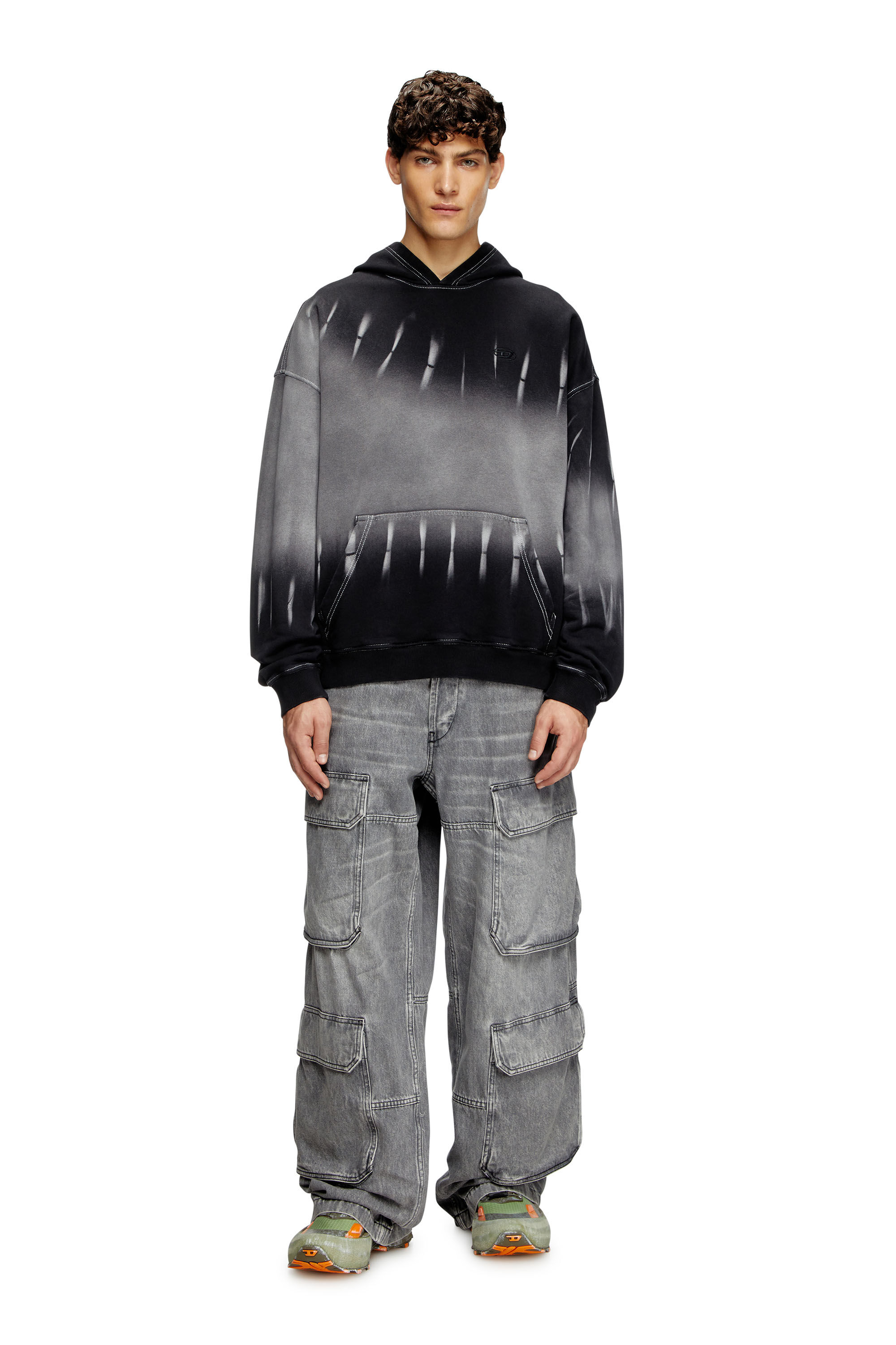Diesel S-boxt-hood-r2 Hooded Sweatshirt - Very/black