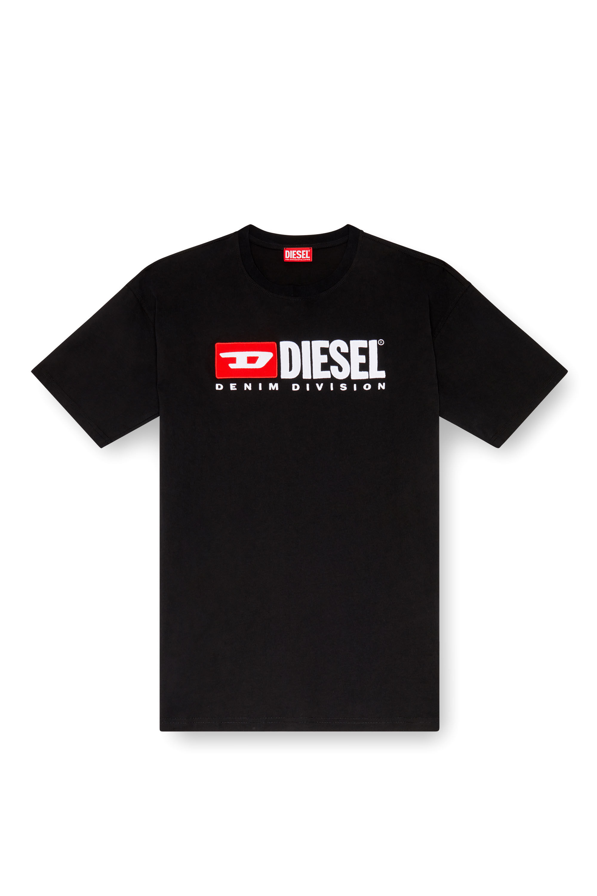 Diesel - T-BOXT-DIV, Man T-shirt with Diesel patch logo in Black - Image 2