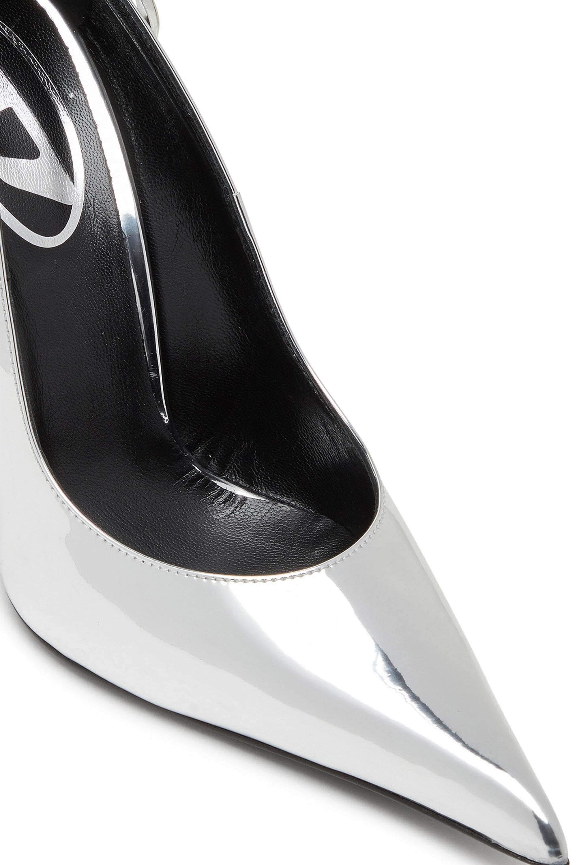 【おすすめ】 pumps D-Ten&Half-Metallic Women's with Silver | heel curved 靴