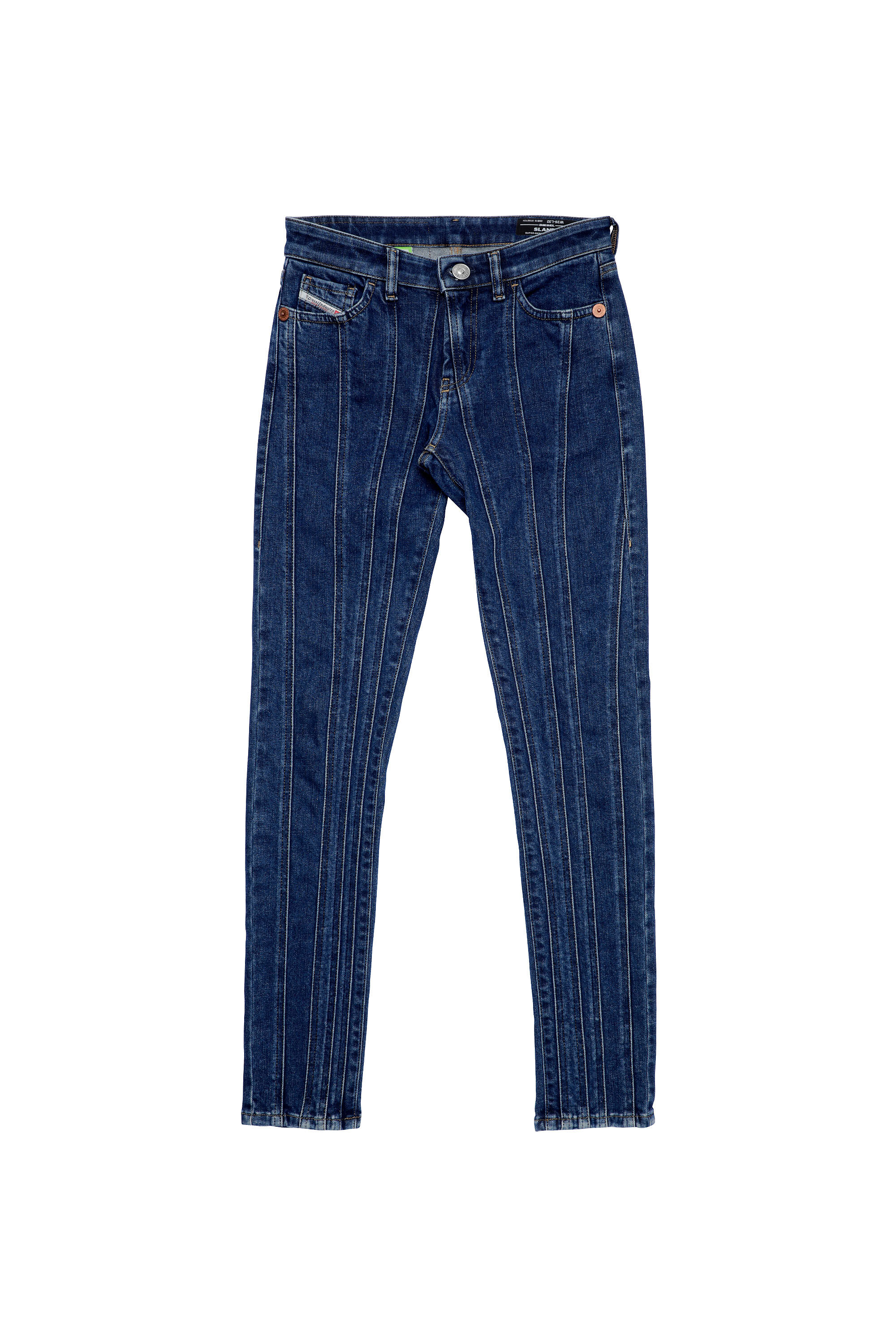 Diesel - 2017 SLANDY 09B10 Super skinny Jeans, Azul medio - Image 2