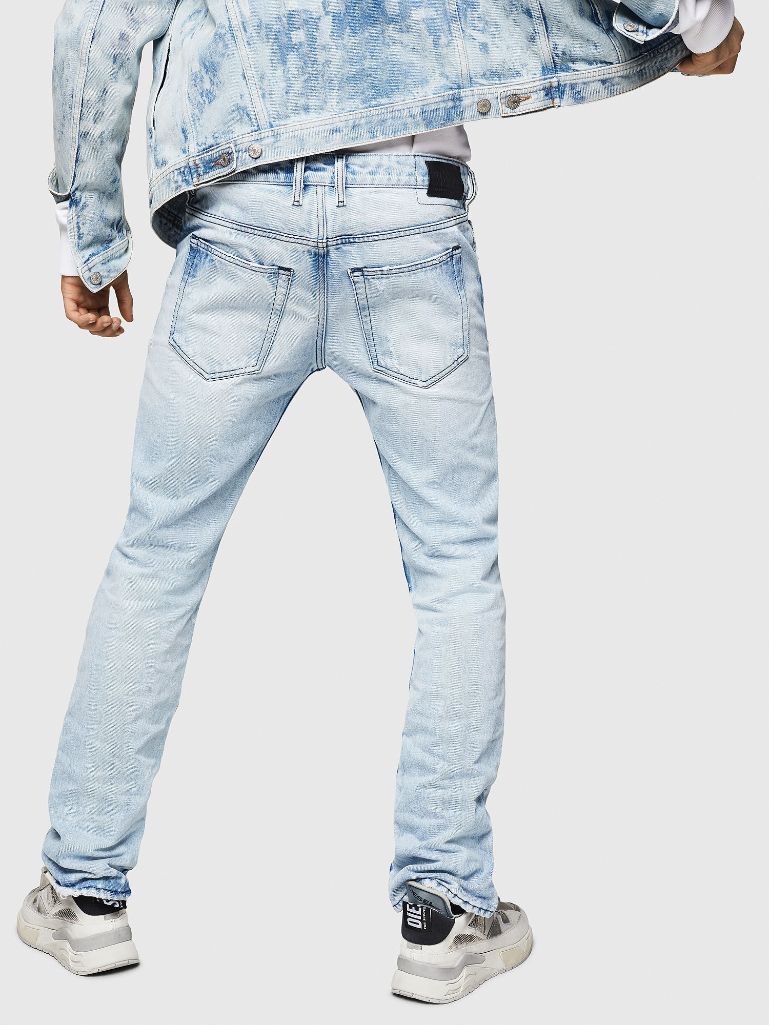 DIESEL Monogram Slim Jeans in Blue for Men
