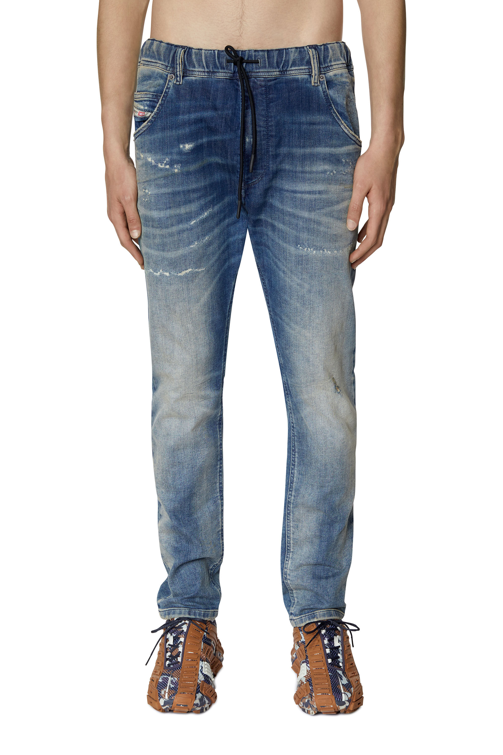 Krooley JoggJeans® 09E09 Man: Tapered Medium blue Jeans | Diesel