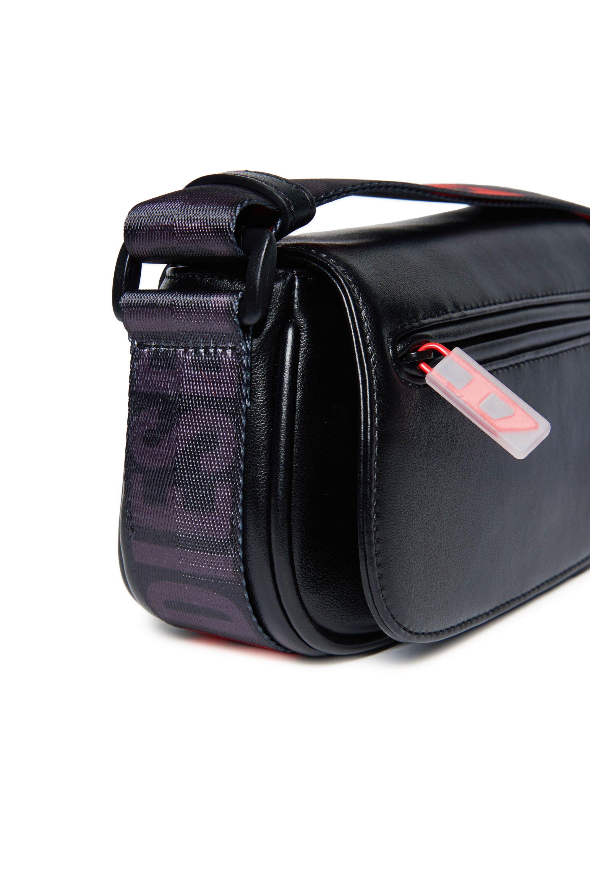 Diesel - CROSSBODY, Bolso bandolera con correa con logotipo Mujer in Negro - 4