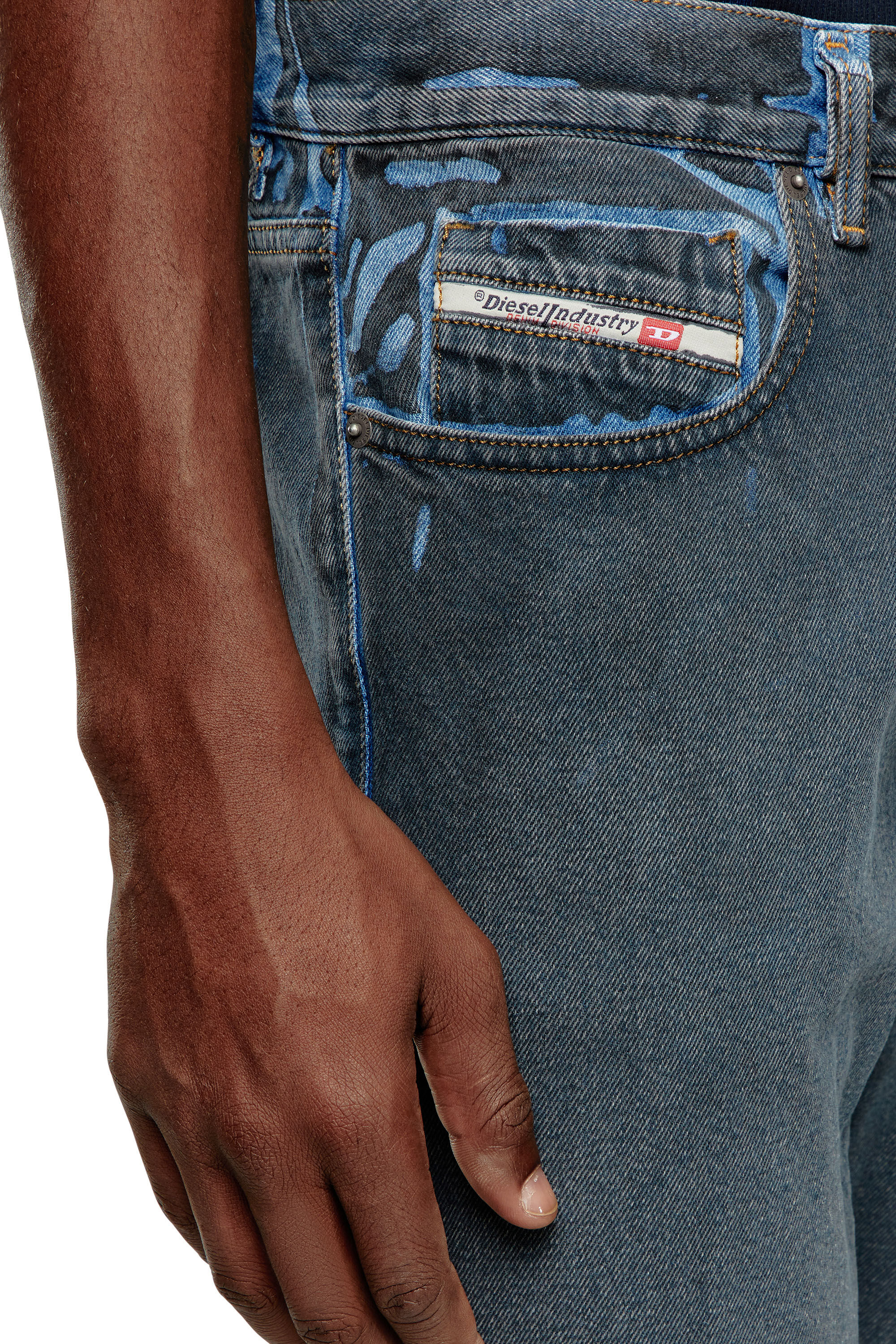 Diesel - Slim Jeans 2019 D-Strukt 09I47, Negro/Gris oscuro - Image 5