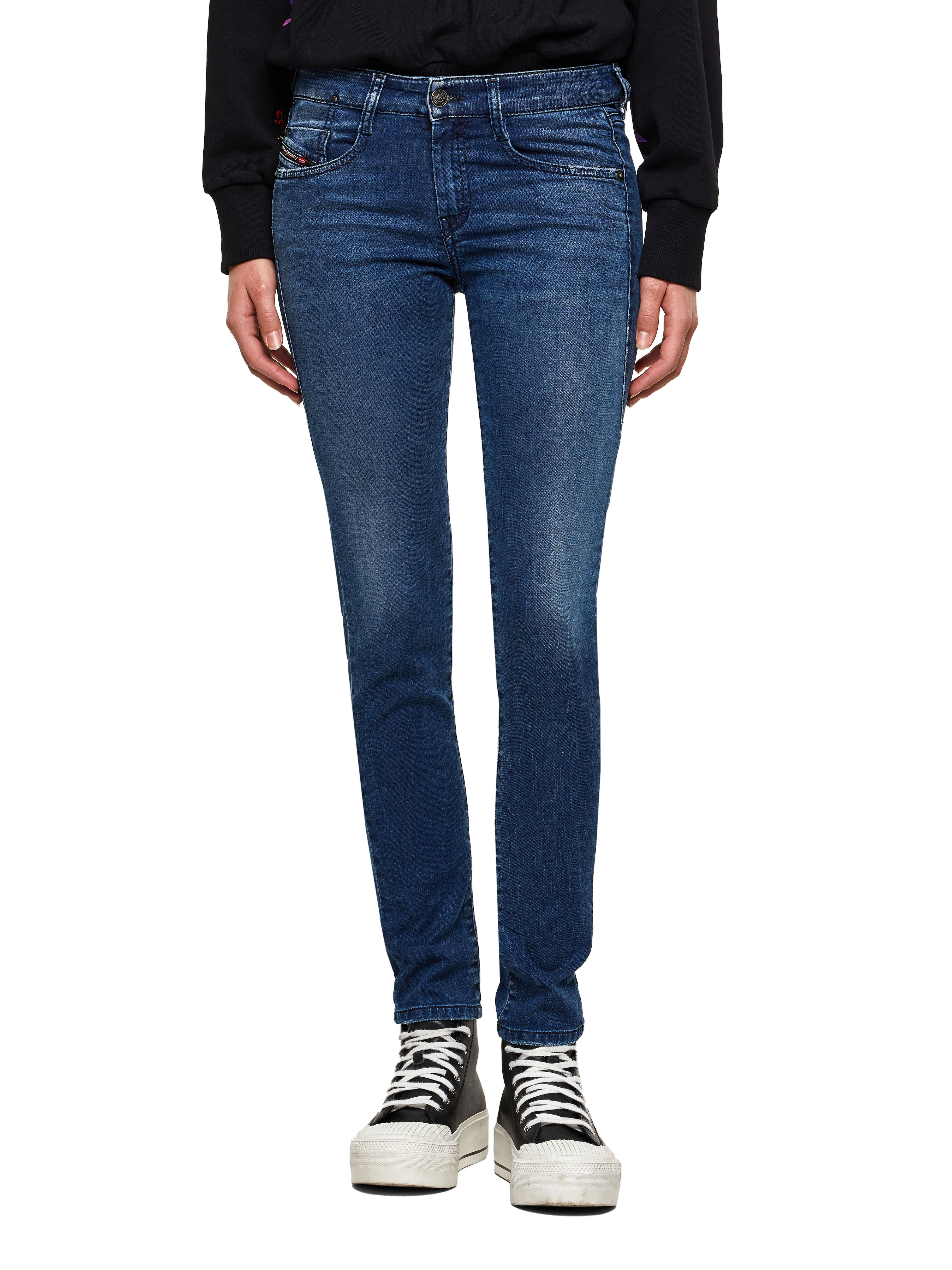 Diesel - D-Ollies Slim JoggJeans® 069SM, Dark Blue - Image 1