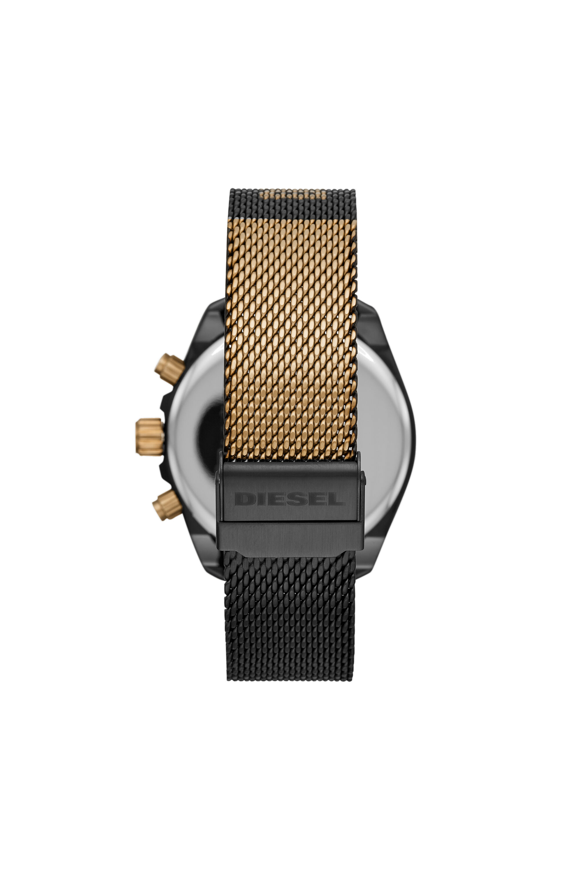 DZ4517 Man: MS9 chronograph black leather watch | Diesel