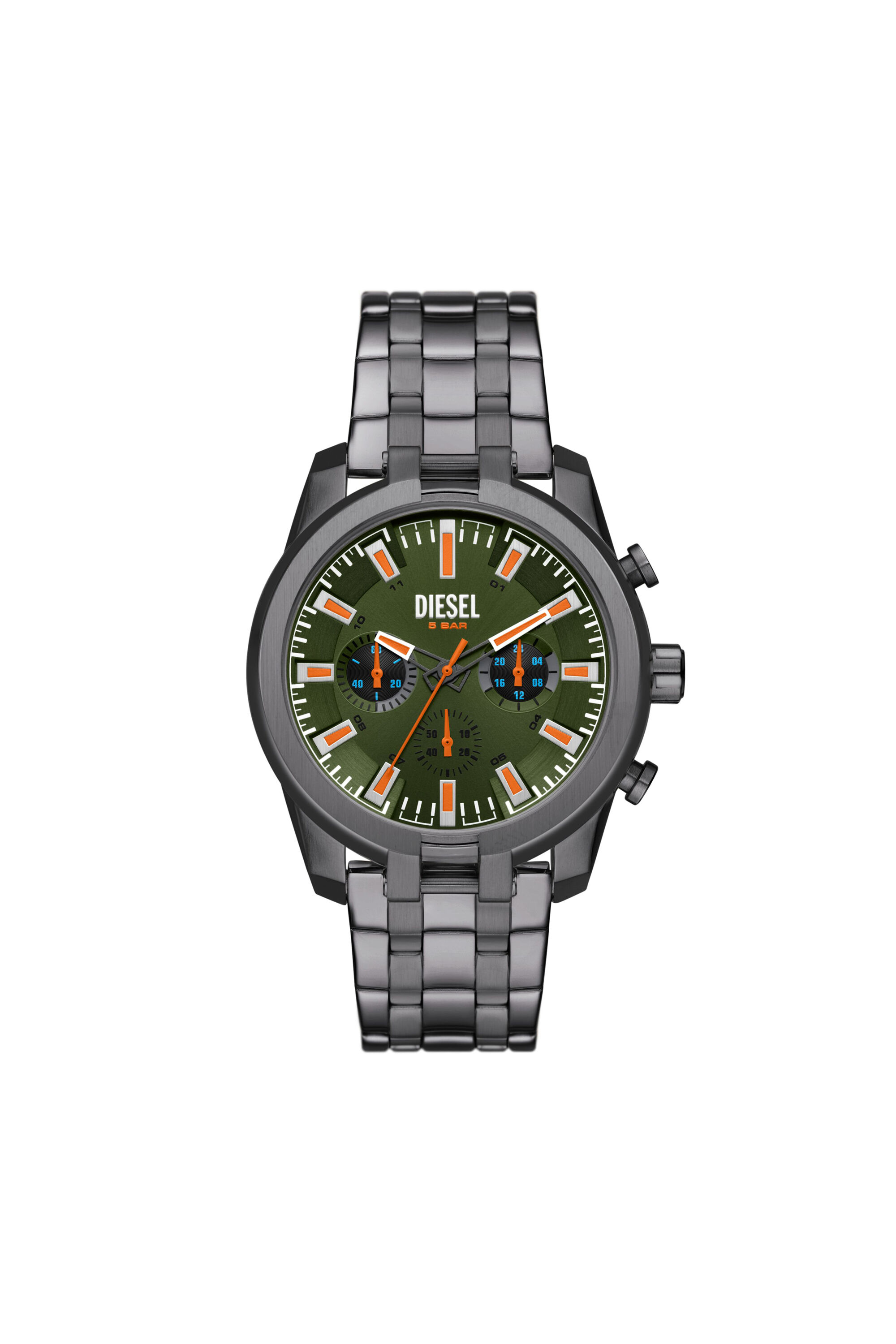 Men's Split Gunmetal Stainless Steel Watch | Grey | Diesel