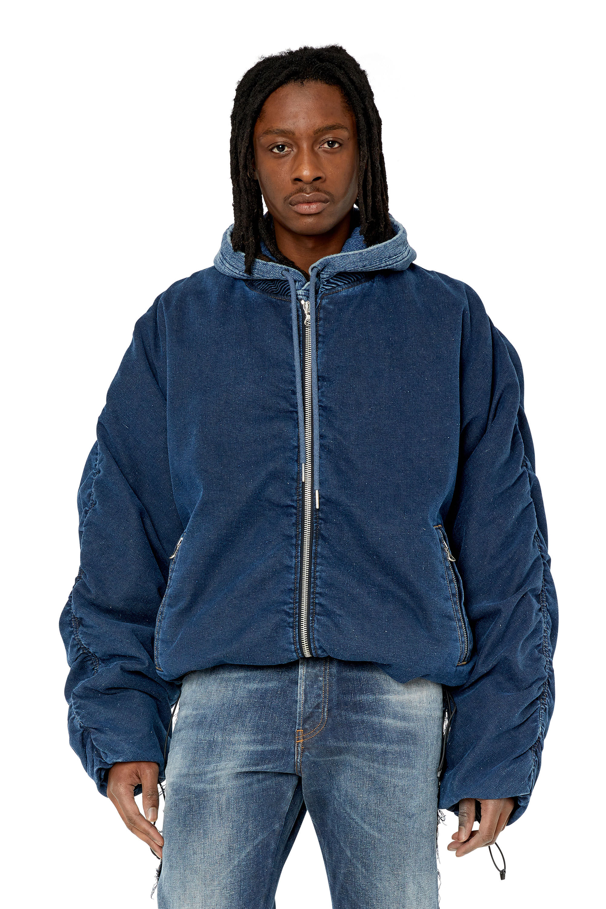 Amiri reversible denim hotsell bomber jacket mens